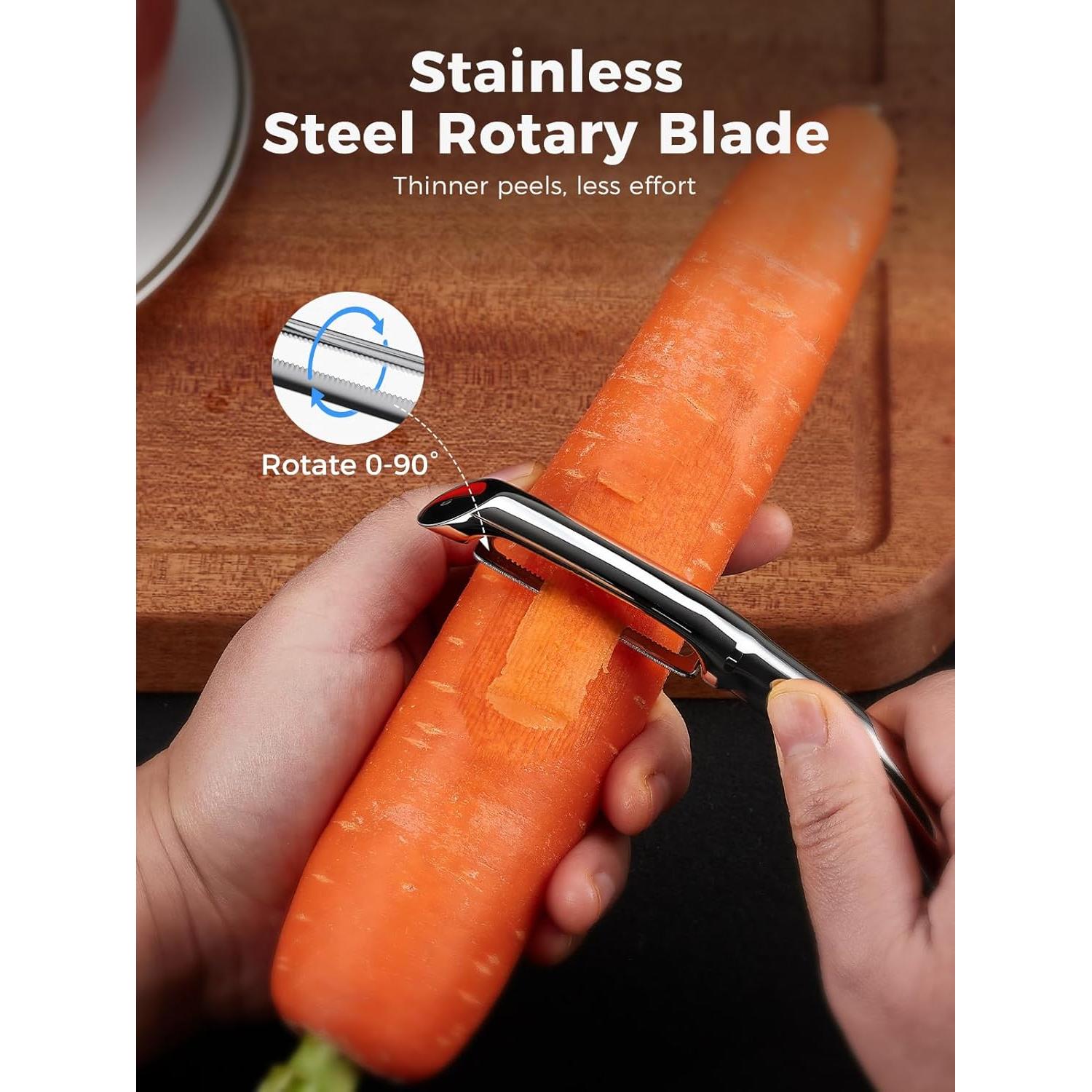 Pelador de Verduras SimCoker de Acero Inoxidable 304 Ergonómico