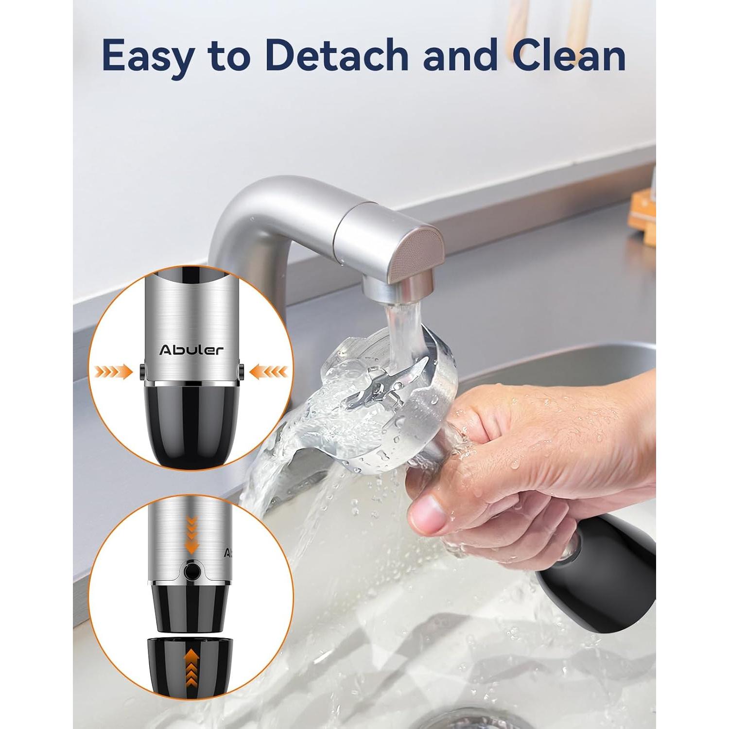 Immersion Blender Handheld 1000W 5 in 1 Corded Stick Hand Blender Kitchen with 12 Speed, BPA-Free, Mixing Beaker, Chopper, Whisk, Milk Frother, Perfect Emulsifier for Soup, Baby Food, Sauce, Puree