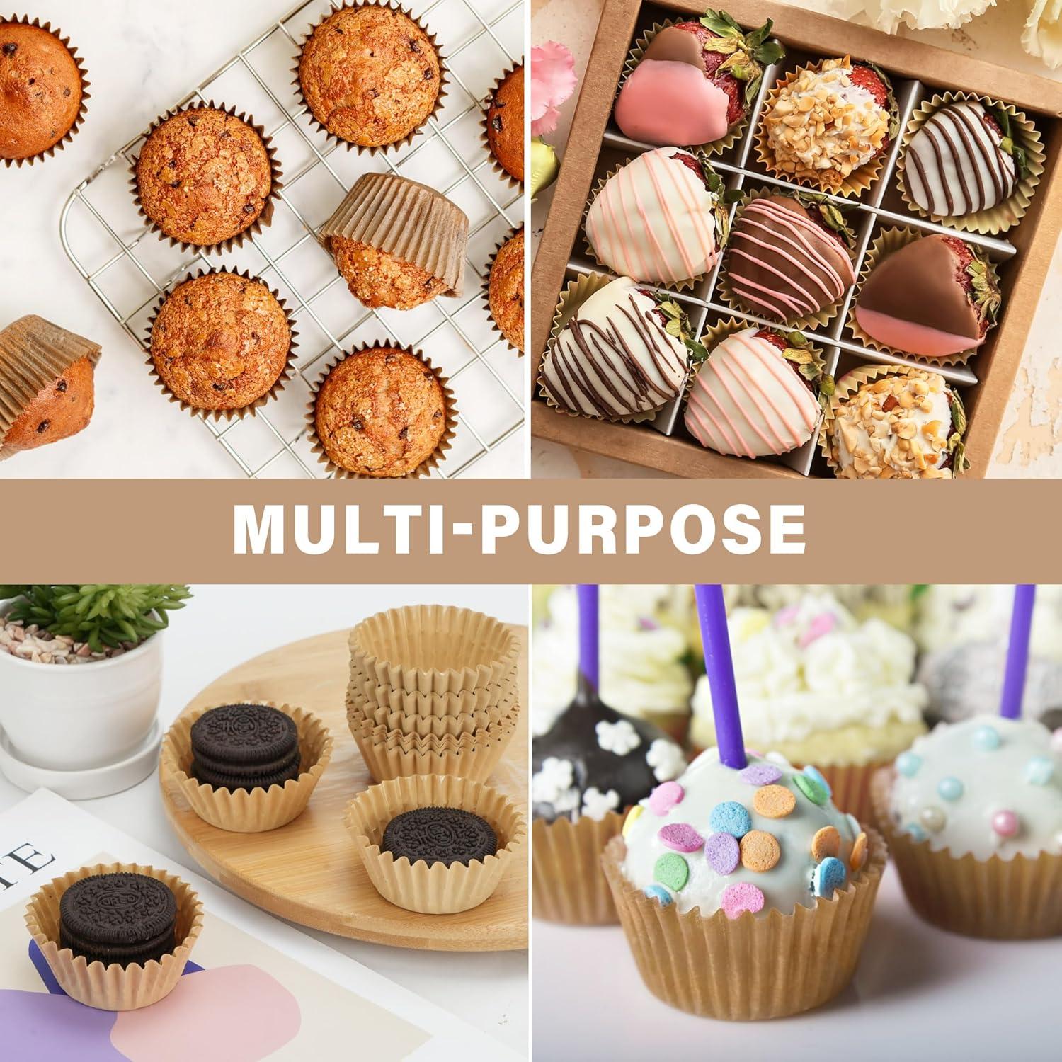 Forros de Cupcake LotFancy 200pcs Resistentes a la Grasa