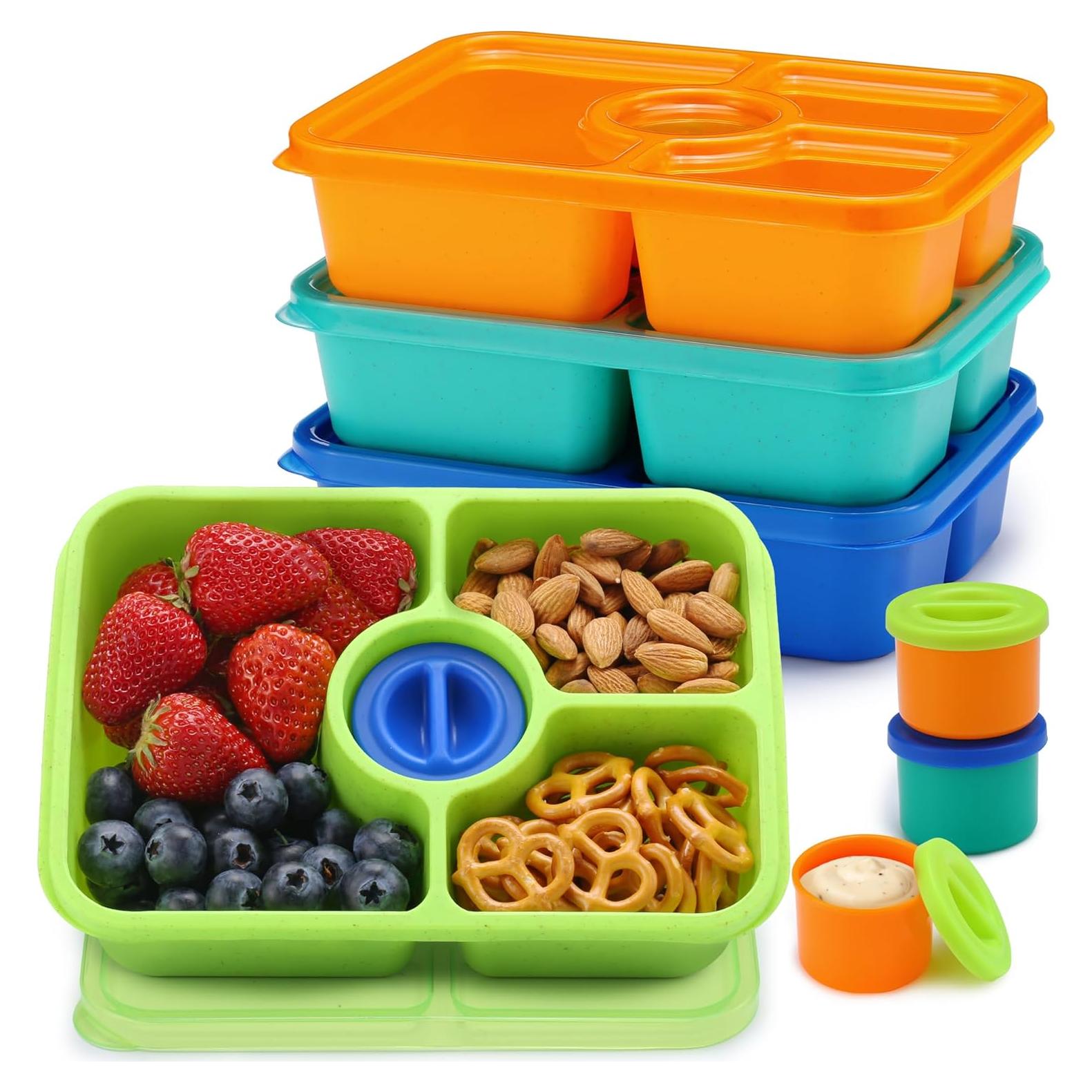 Juego de 4 Contenedores Bento GadgBlizza 1000 ml Apilables