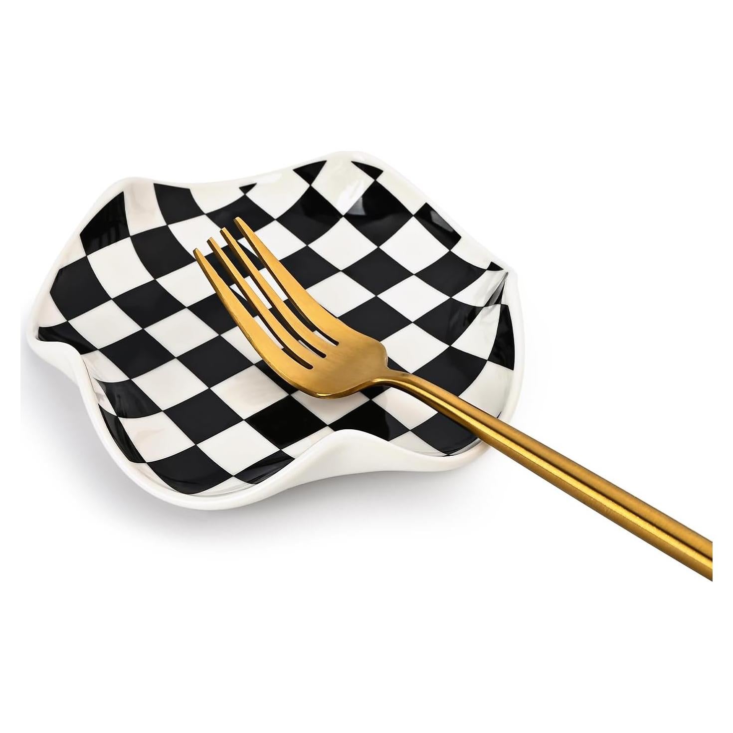 Soporte para Cuchara Koythin Cerámica 12.7 cm Diseño Floral