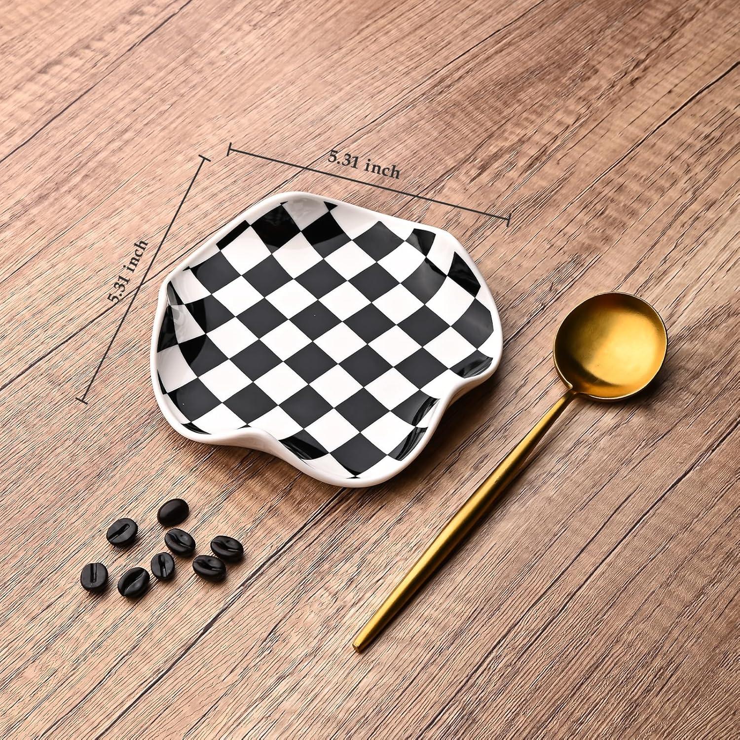 Soporte para Cuchara Koythin Cerámica 12.7 cm Diseño Floral