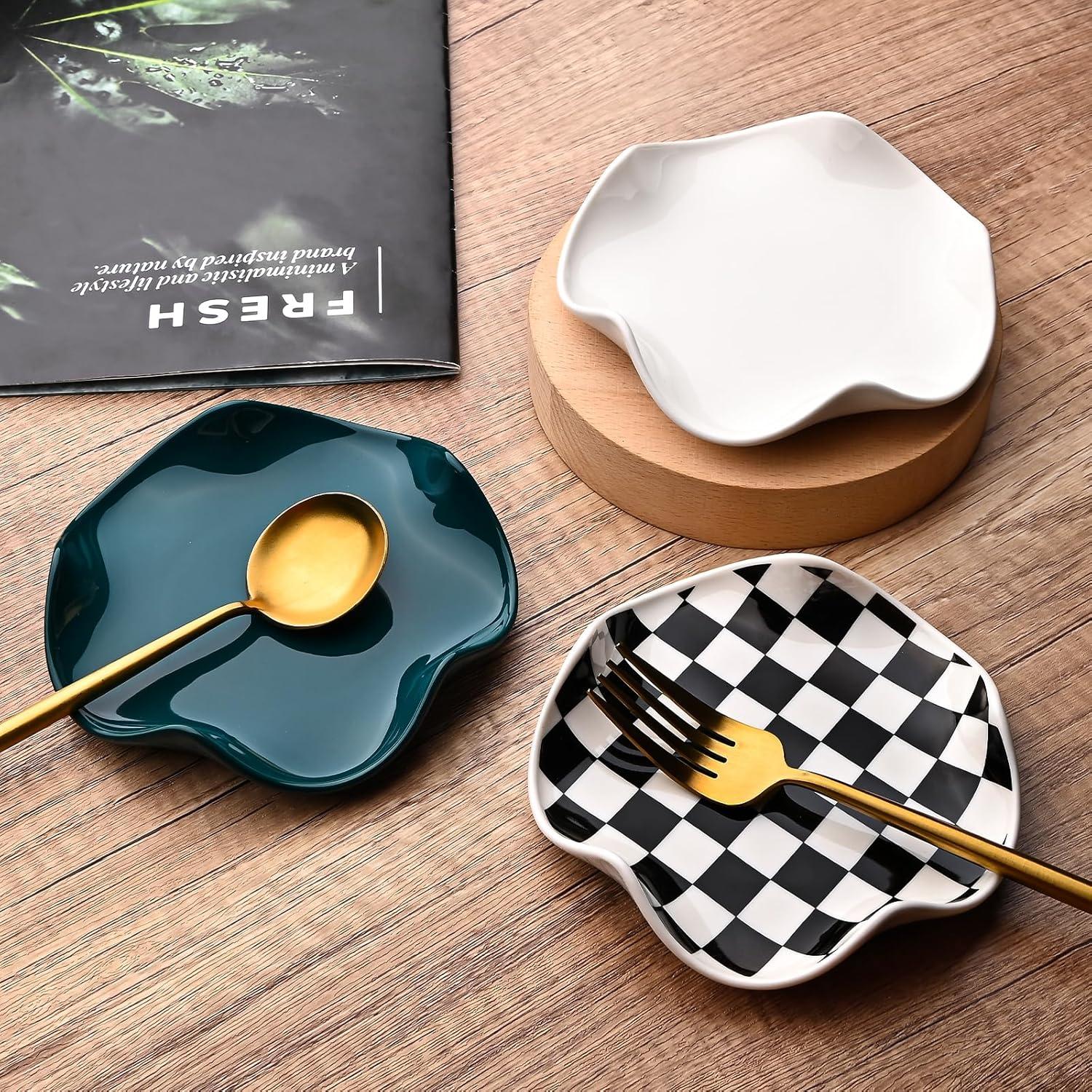 Soporte para Cuchara Koythin Cerámica 12.7 cm Diseño Floral