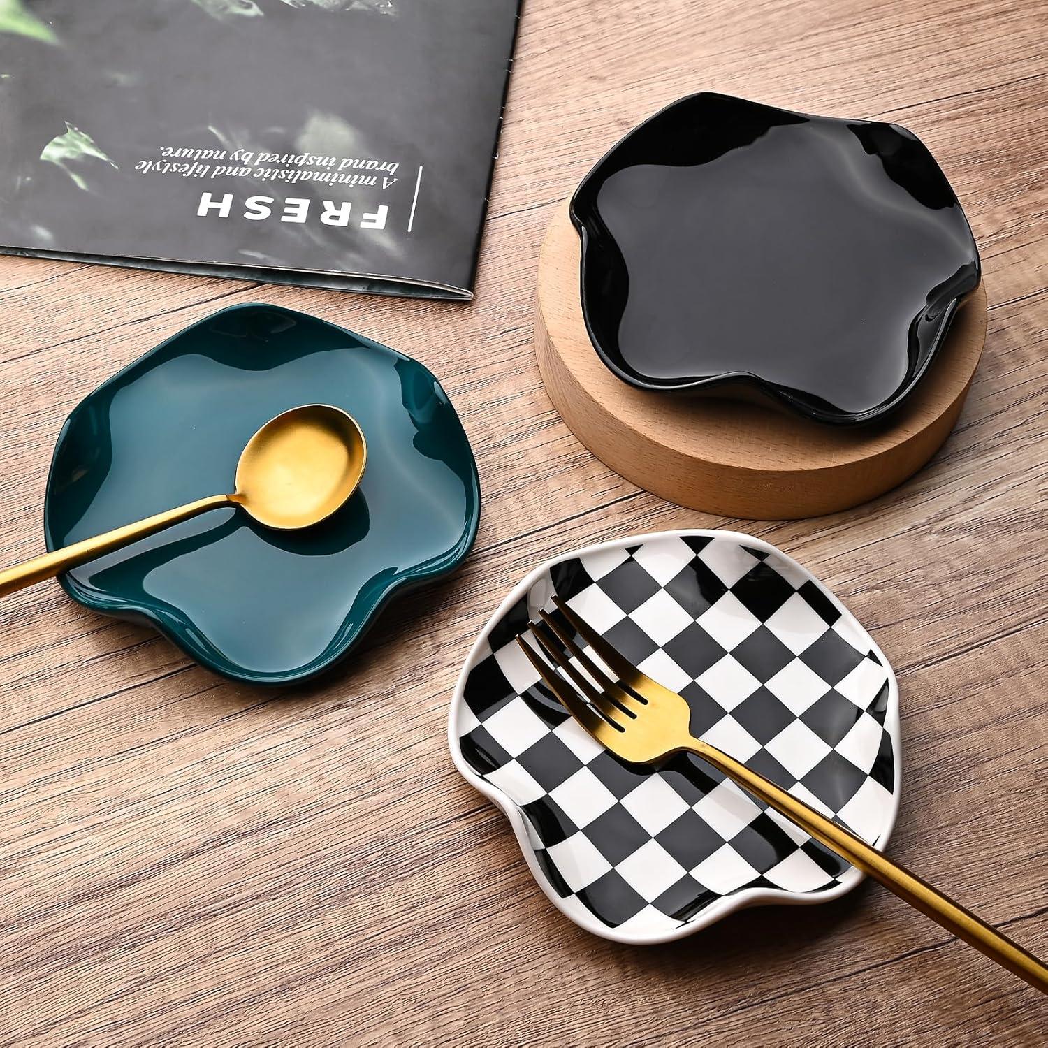 Soporte para Cuchara Koythin Cerámica 12.7 cm Diseño Floral