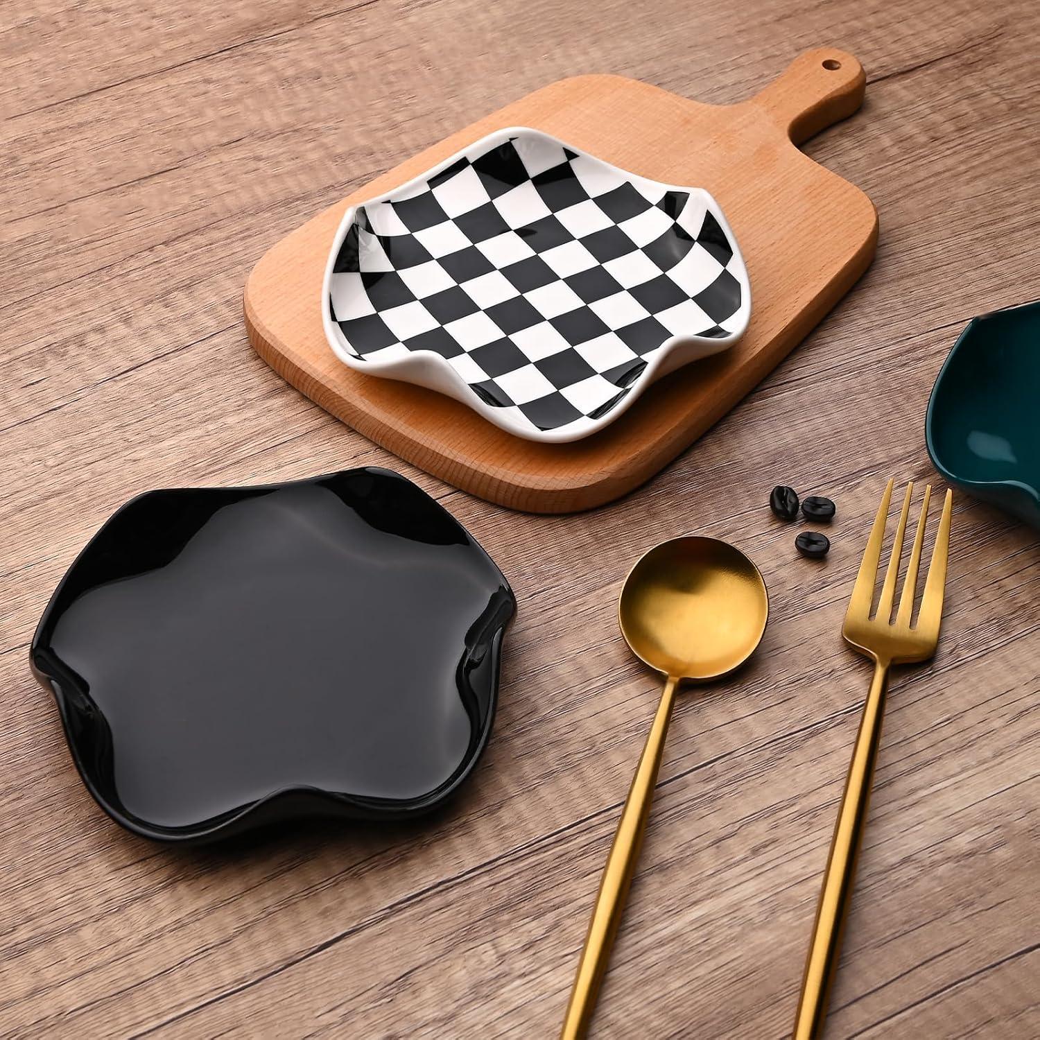 Soporte para Cuchara Koythin Cerámica 12.7 cm Diseño Floral