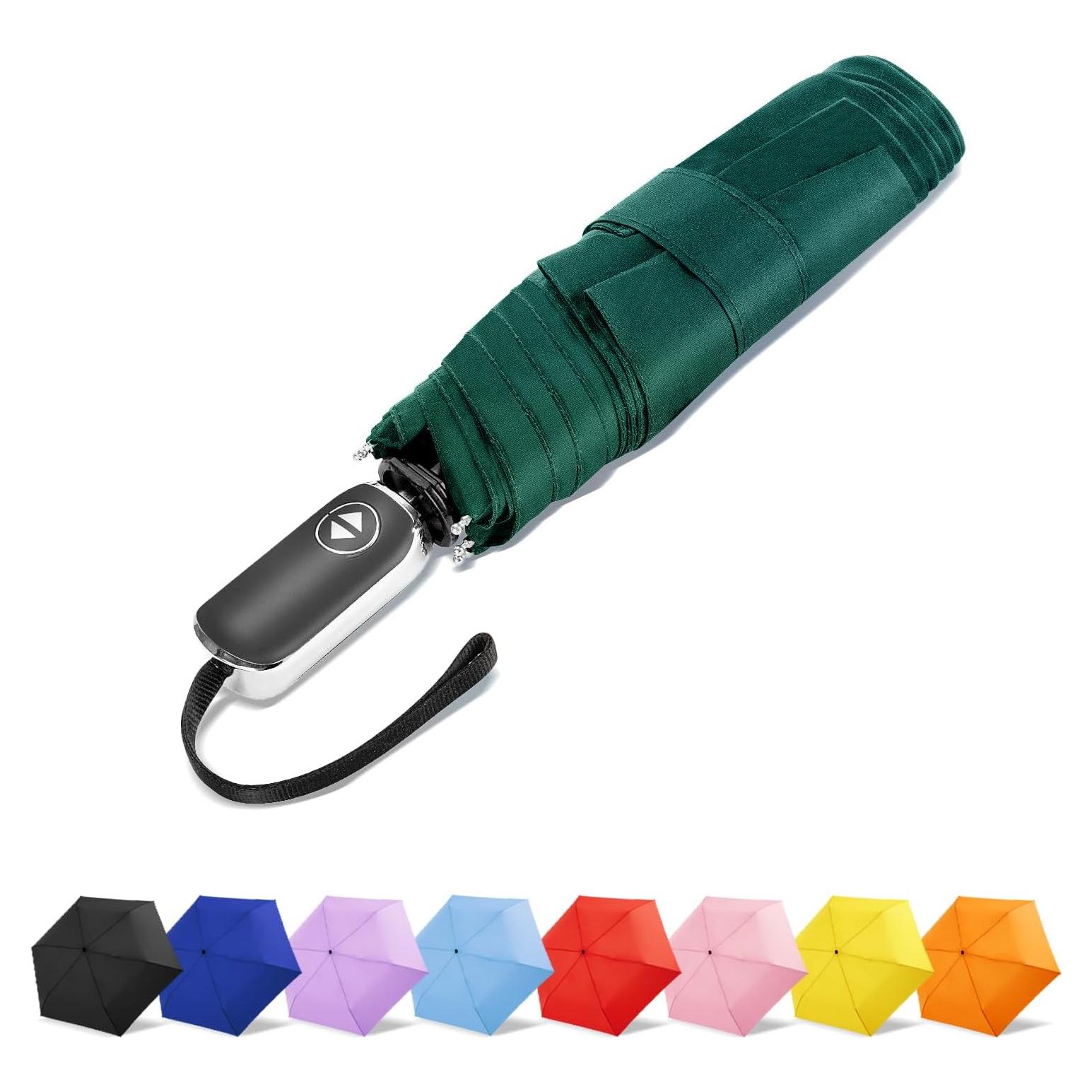 Paraguas Compacto LEAGERA Mini Plegable Impermeable 42cm