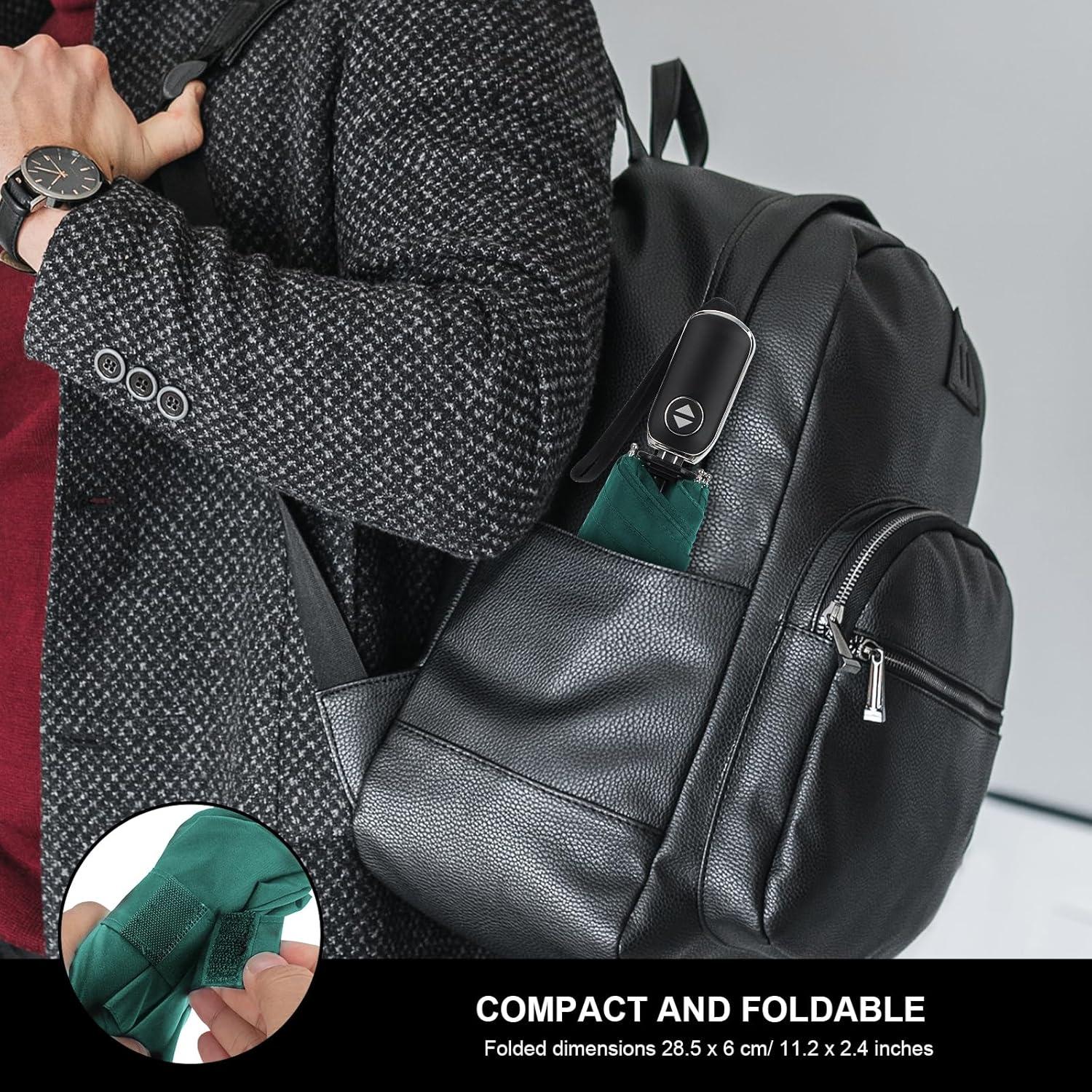 Paraguas Compacto LEAGERA Mini Plegable Impermeable 42cm