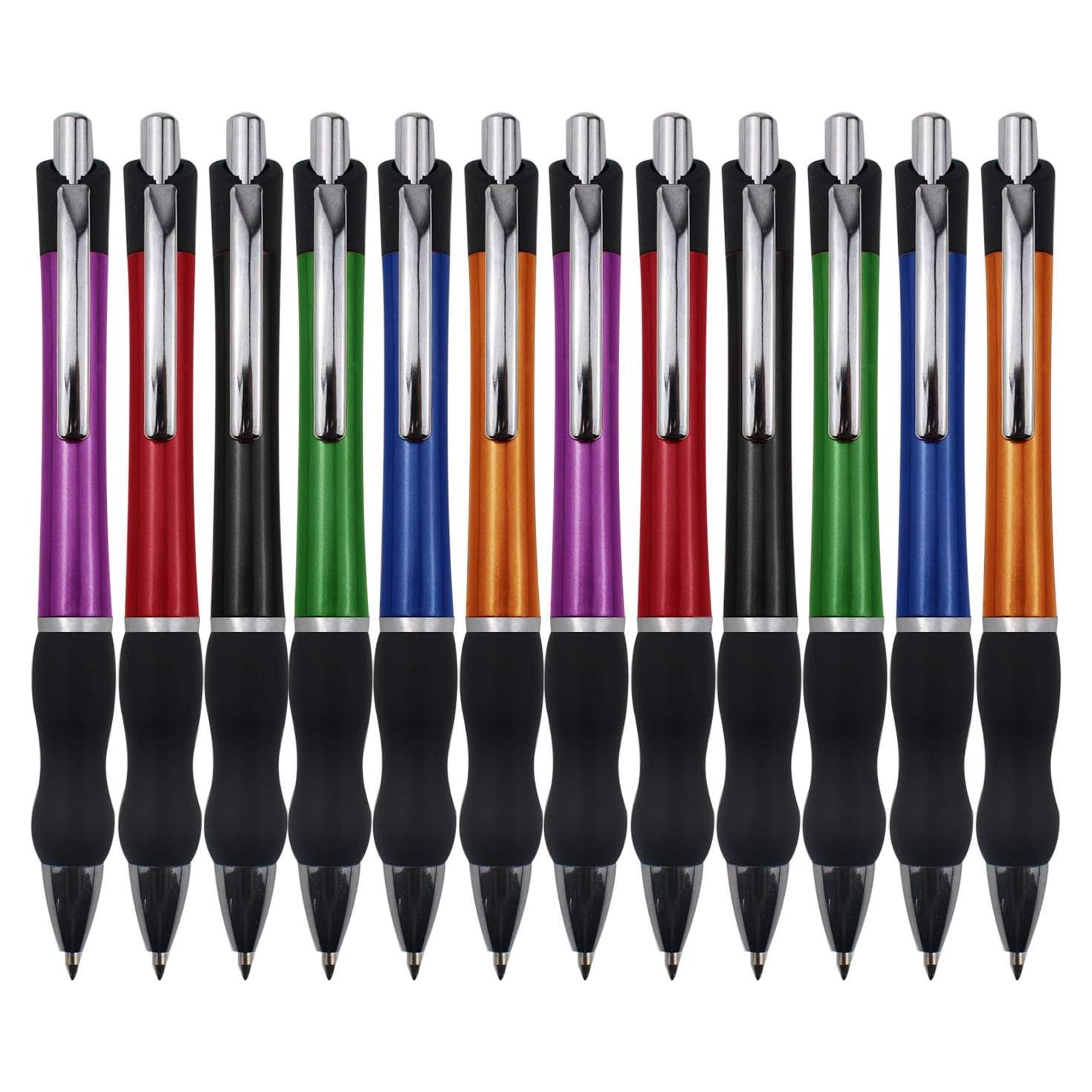 Bolígrafos Retráctiles MiSiBao Tinta Negra 1mm 12 Unidades