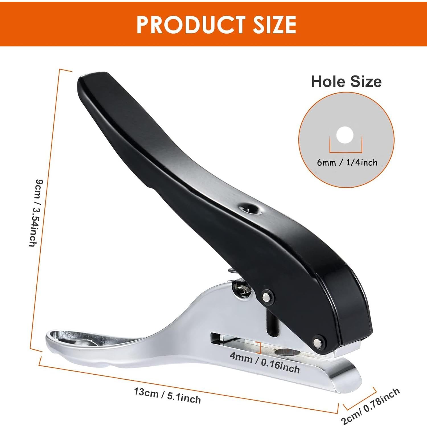 Perforadora de agujeros Rikolto 6mm portátil para papel