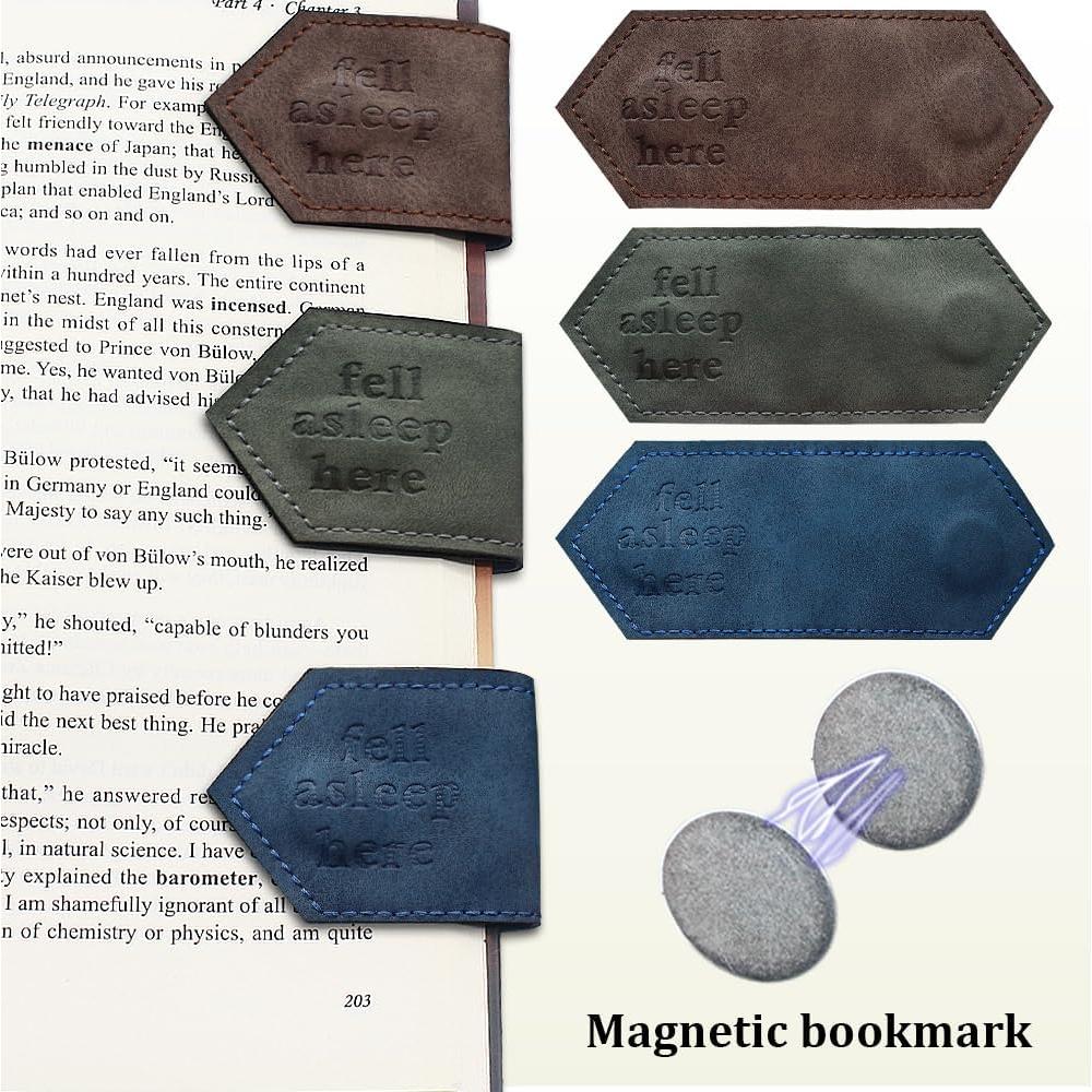 Marcadores Magnéticos PATCHUPS Fell Asleep Here Cuero Doble Cara