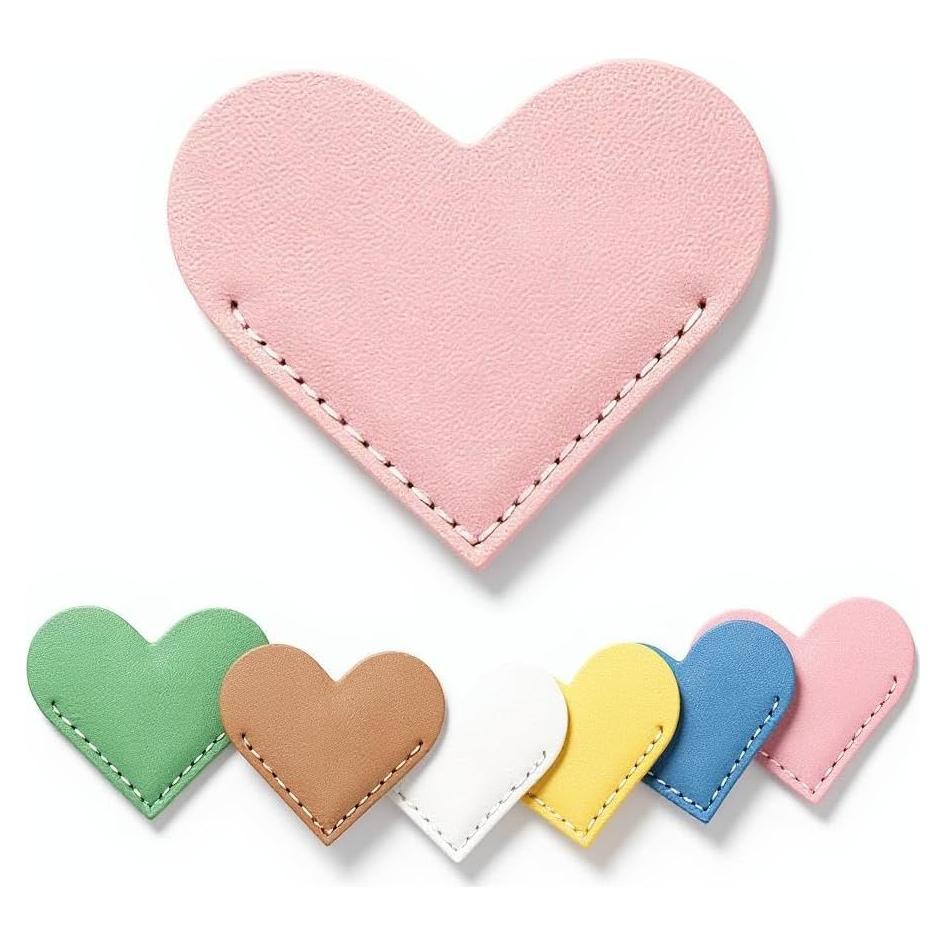 Marcadores de Corazón de Cuero OXIHOUSE&CO - Set de 6 Piezas