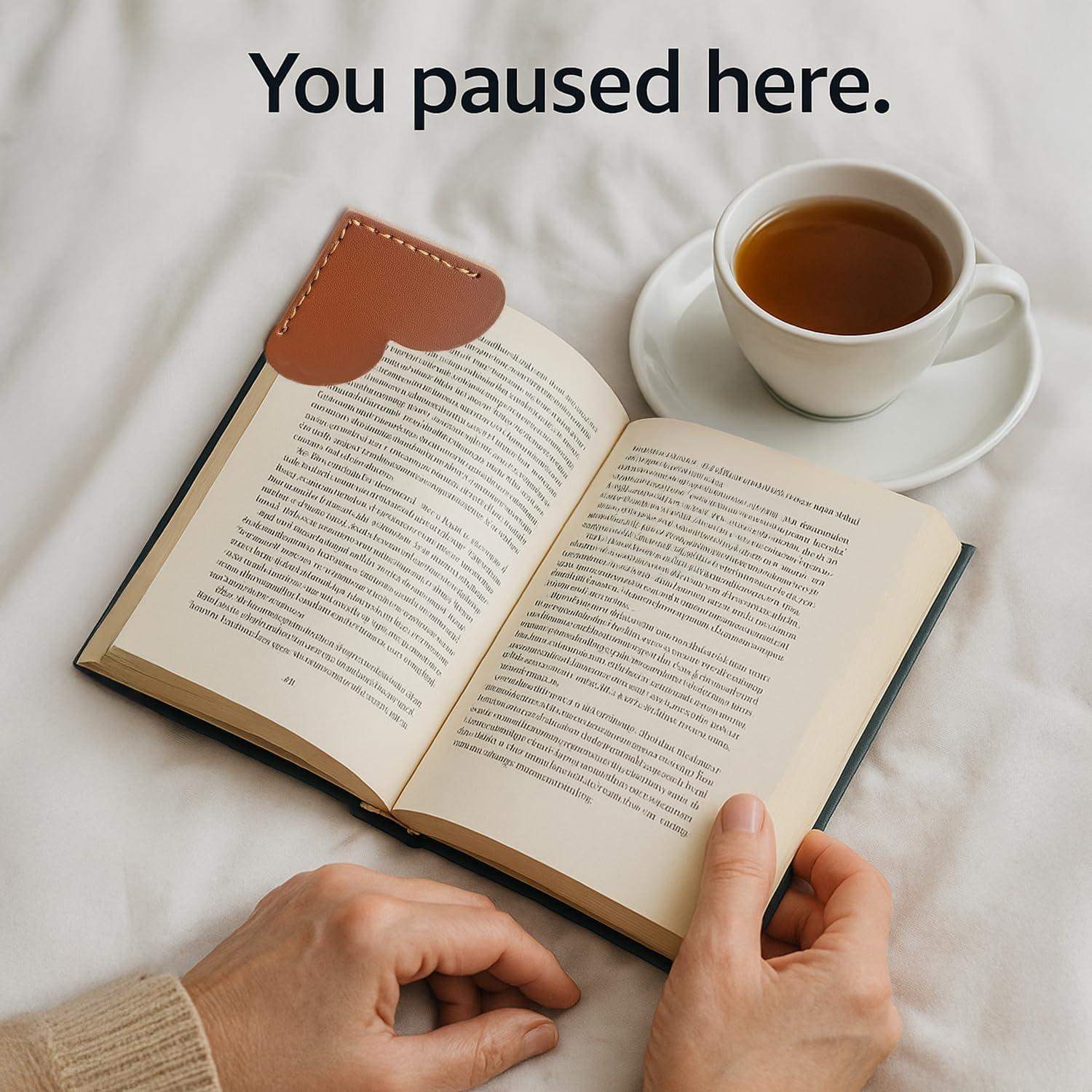 Marcadores de Corazón de Cuero OXIHOUSE&CO - Set de 6 Piezas