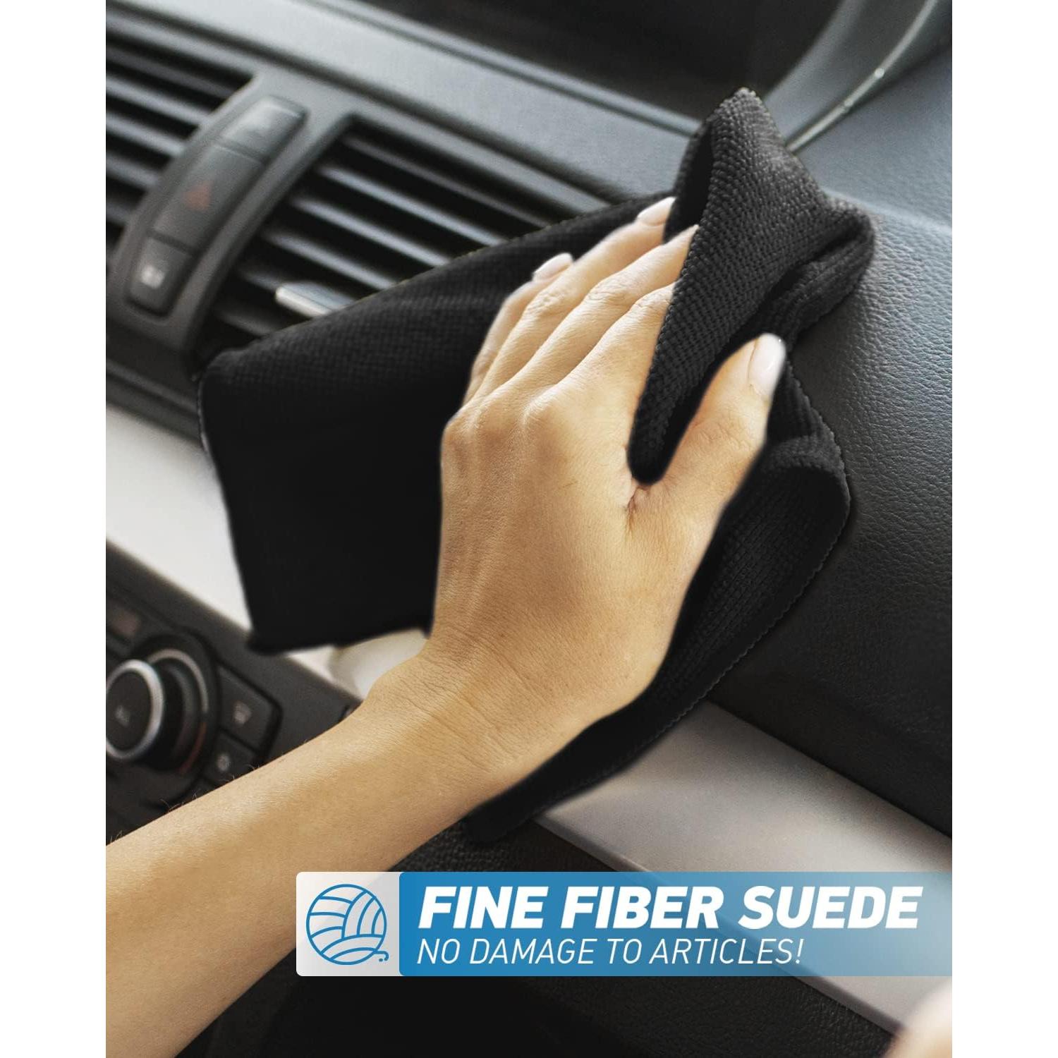 Paño de limpieza de microfibra WEAWE 50 Pcs 33x33 cm Negro