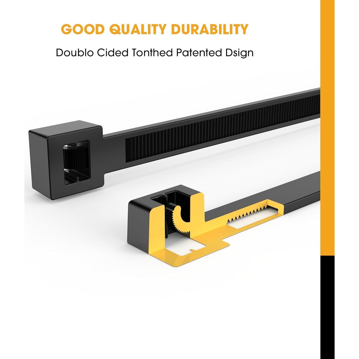 Bridas de Plástico SUPOLOGY 100PCS 12+22" Alta Resistencia 250LBS