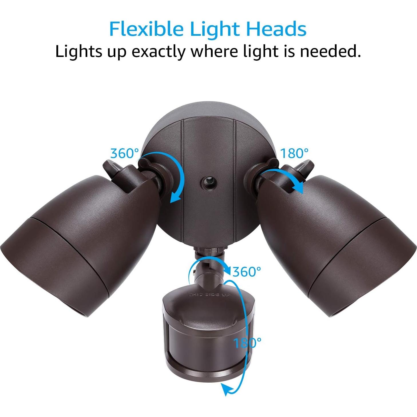 Luz de Inundación LED LEONLITE con Sensor de Movimiento 1400lm