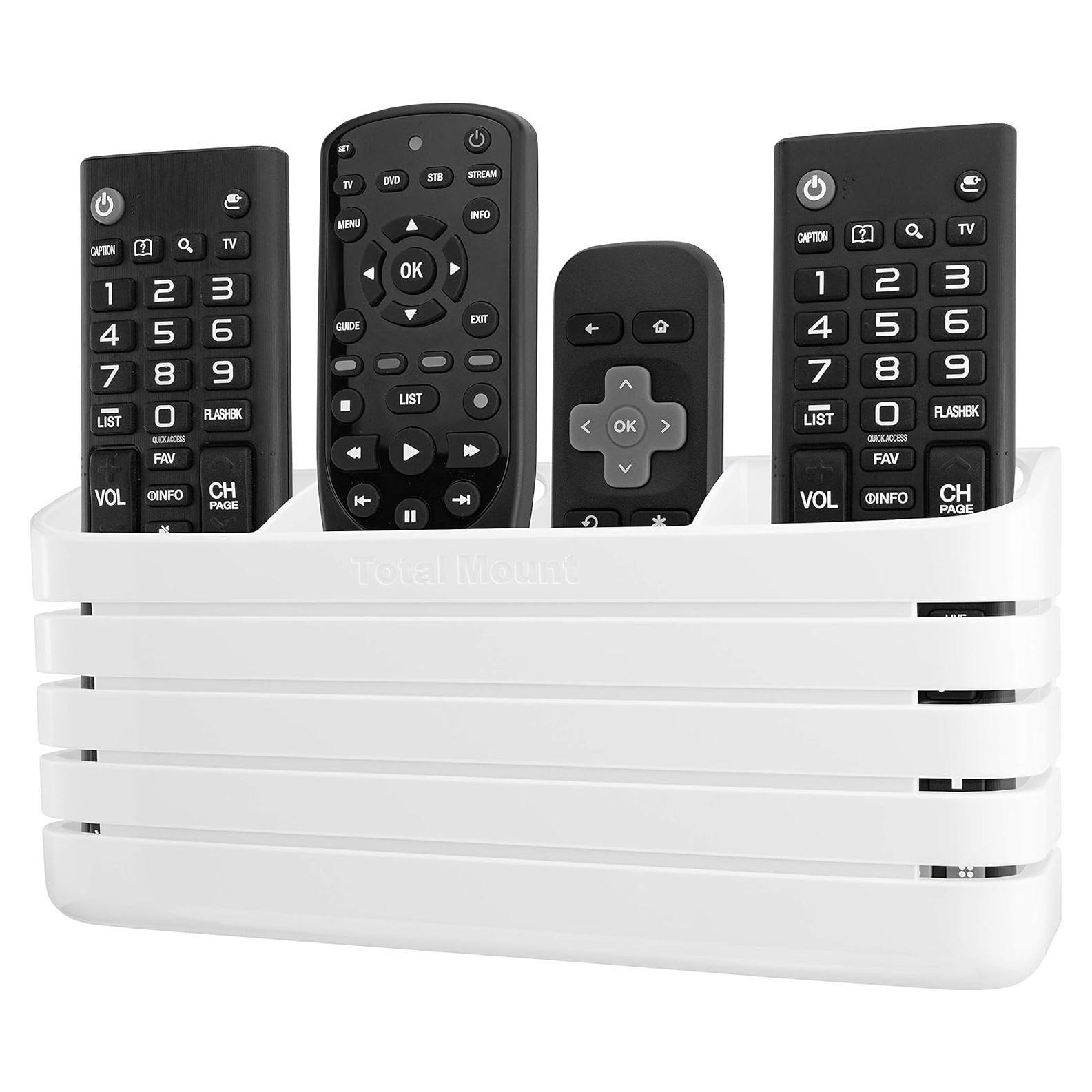 Soporte de Control Remoto TotalMount Blanco Premium para 4 Controles