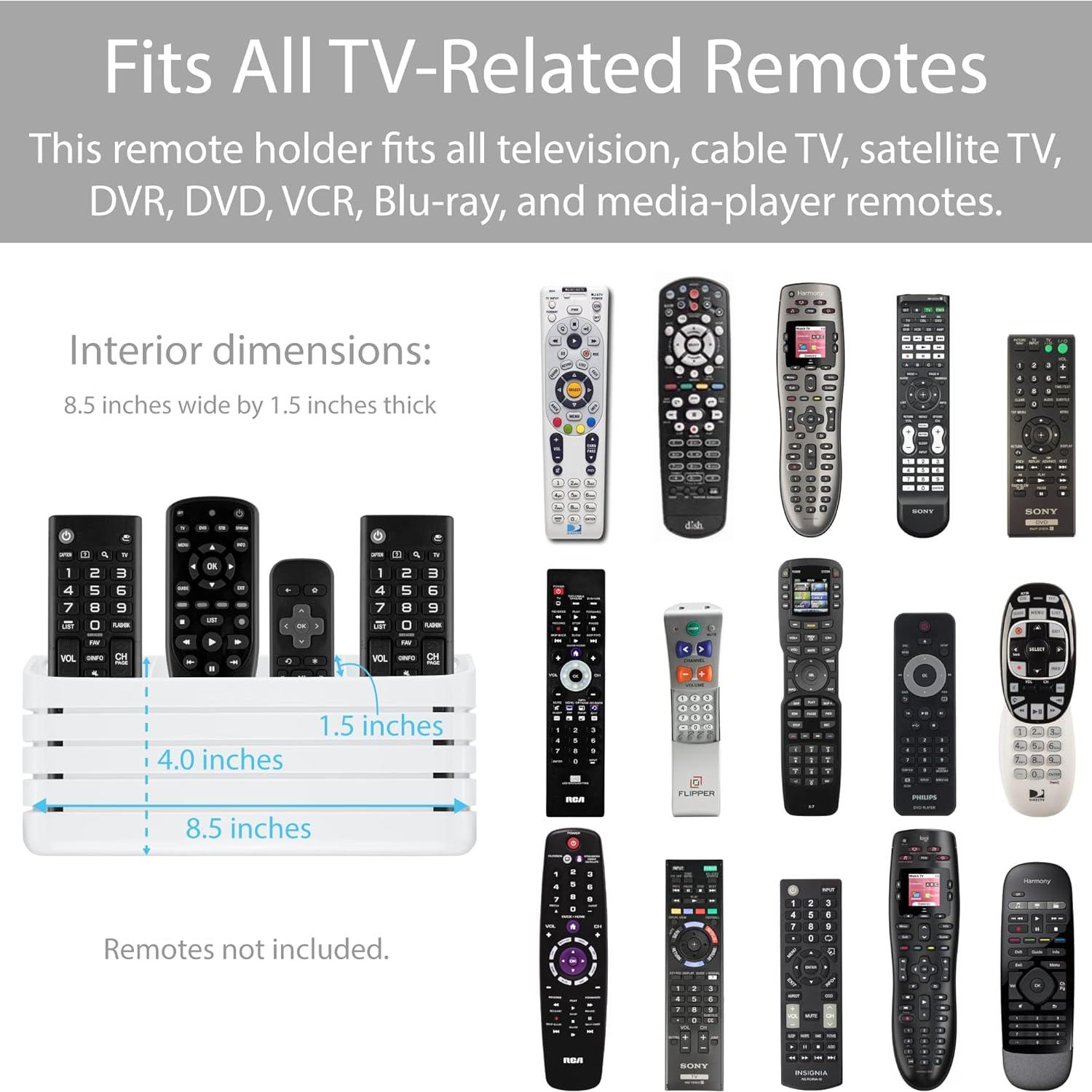 Soporte de Control Remoto TotalMount Blanco Premium para 4 Controles