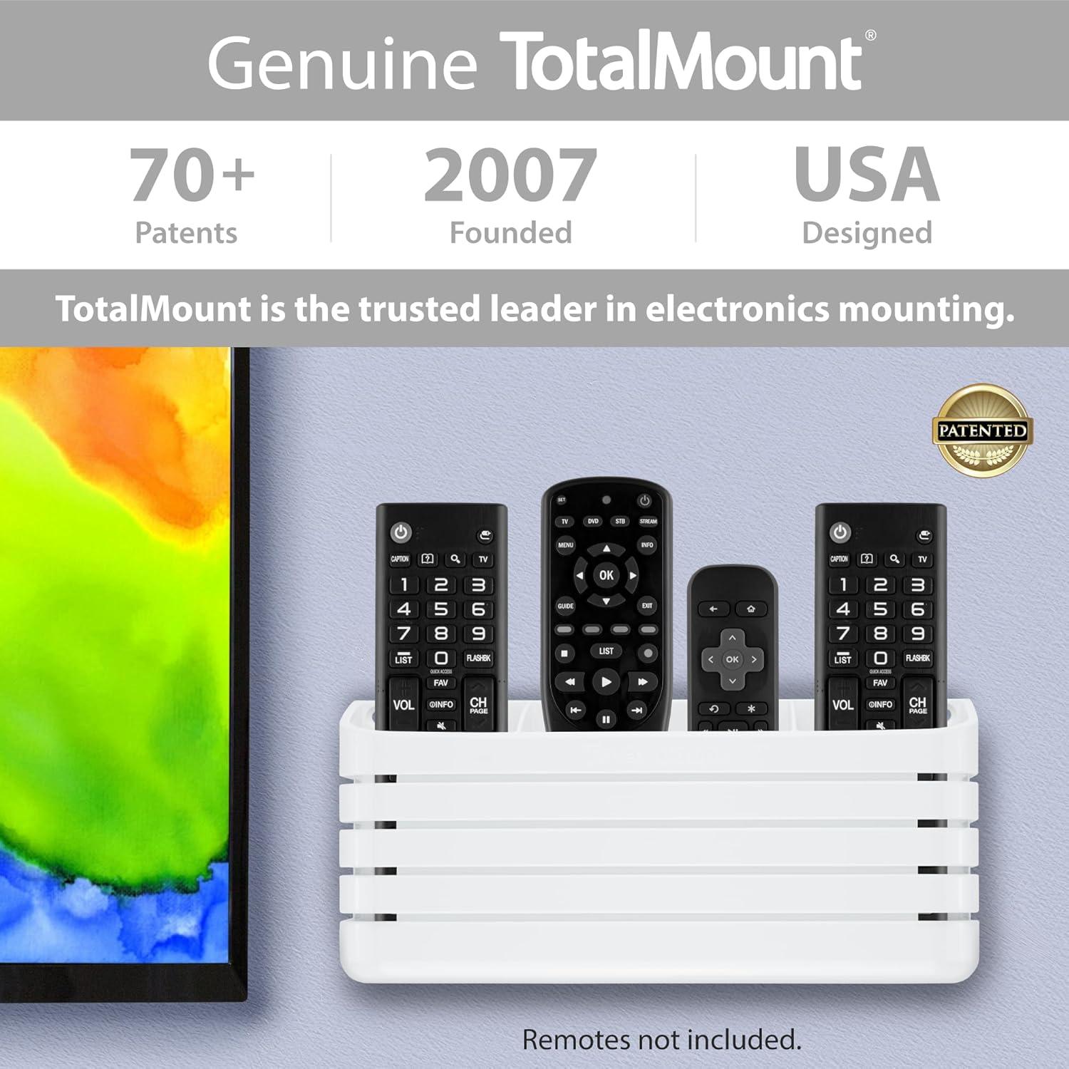 Soporte de Control Remoto TotalMount Blanco Premium para 4 Controles