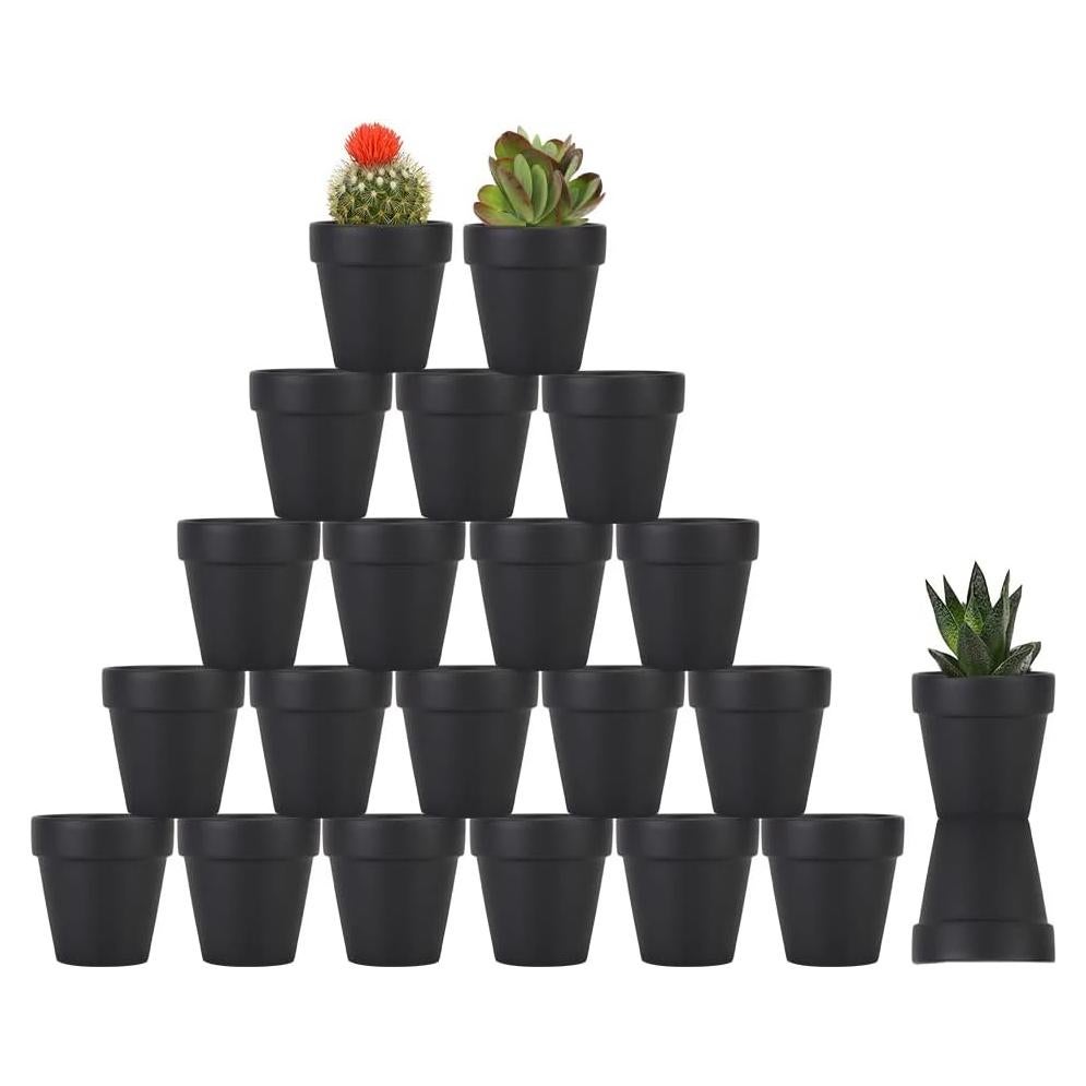 Macetas de Terracota Sderoq 3" con Drenaje - Paquete de 22