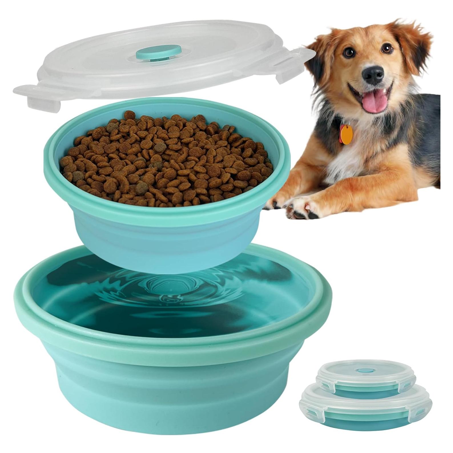 Tazones Plegables para Perros AVERYDAY 2 Piezas 368ml y 481ml