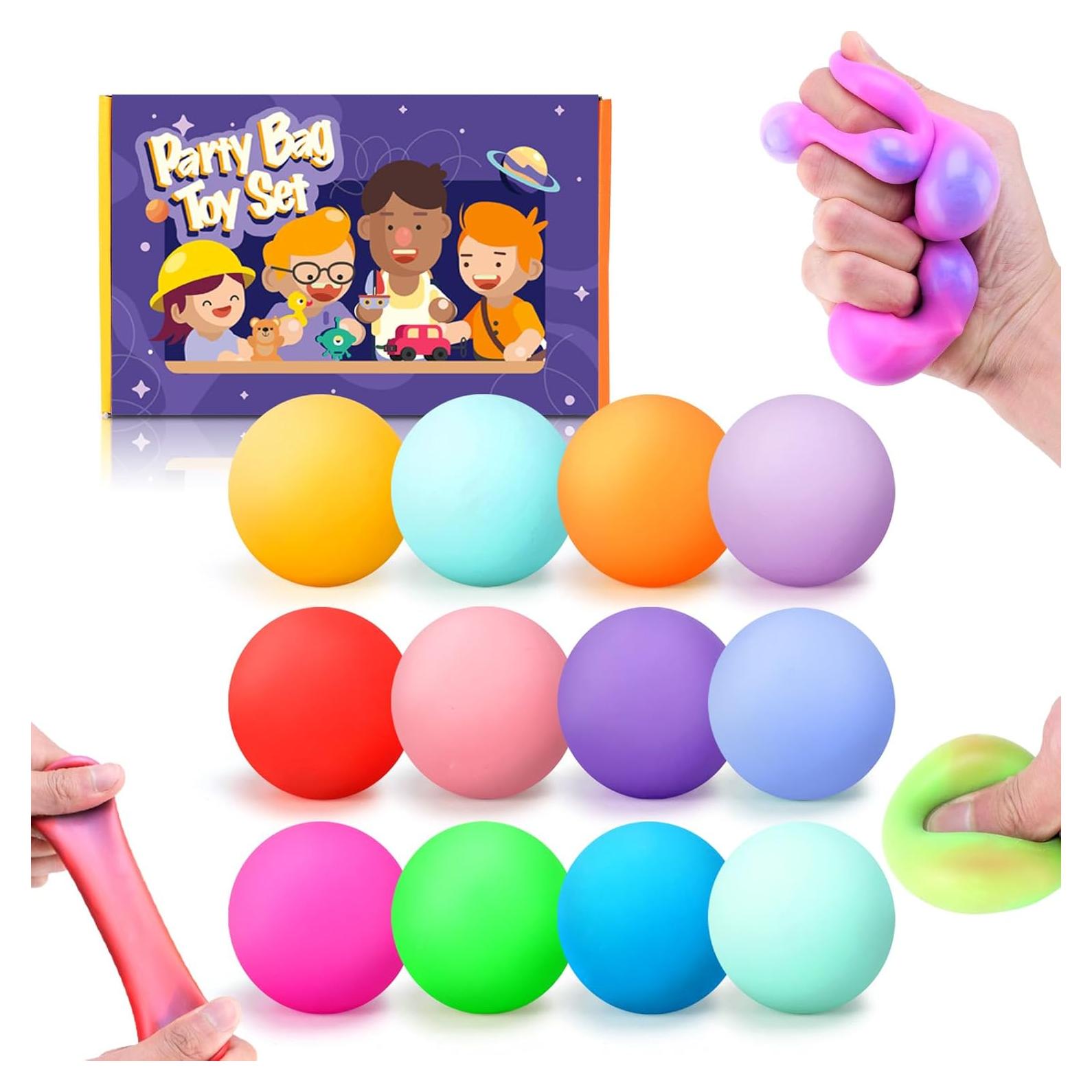 YAKHAN 12 Pelotas Antiestrés Cambiantes de Color - Suaves y Portátiles