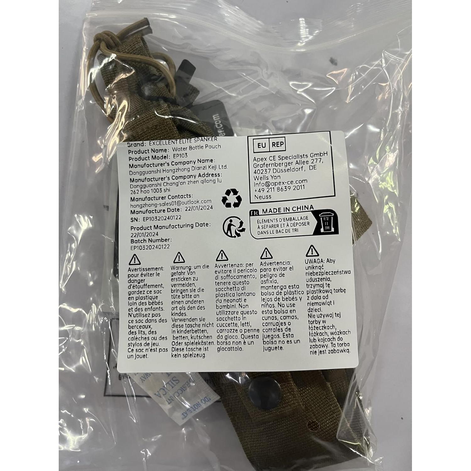 Soporte Táctico Militar EXCELENTE ELITE SPANKER para Botellas