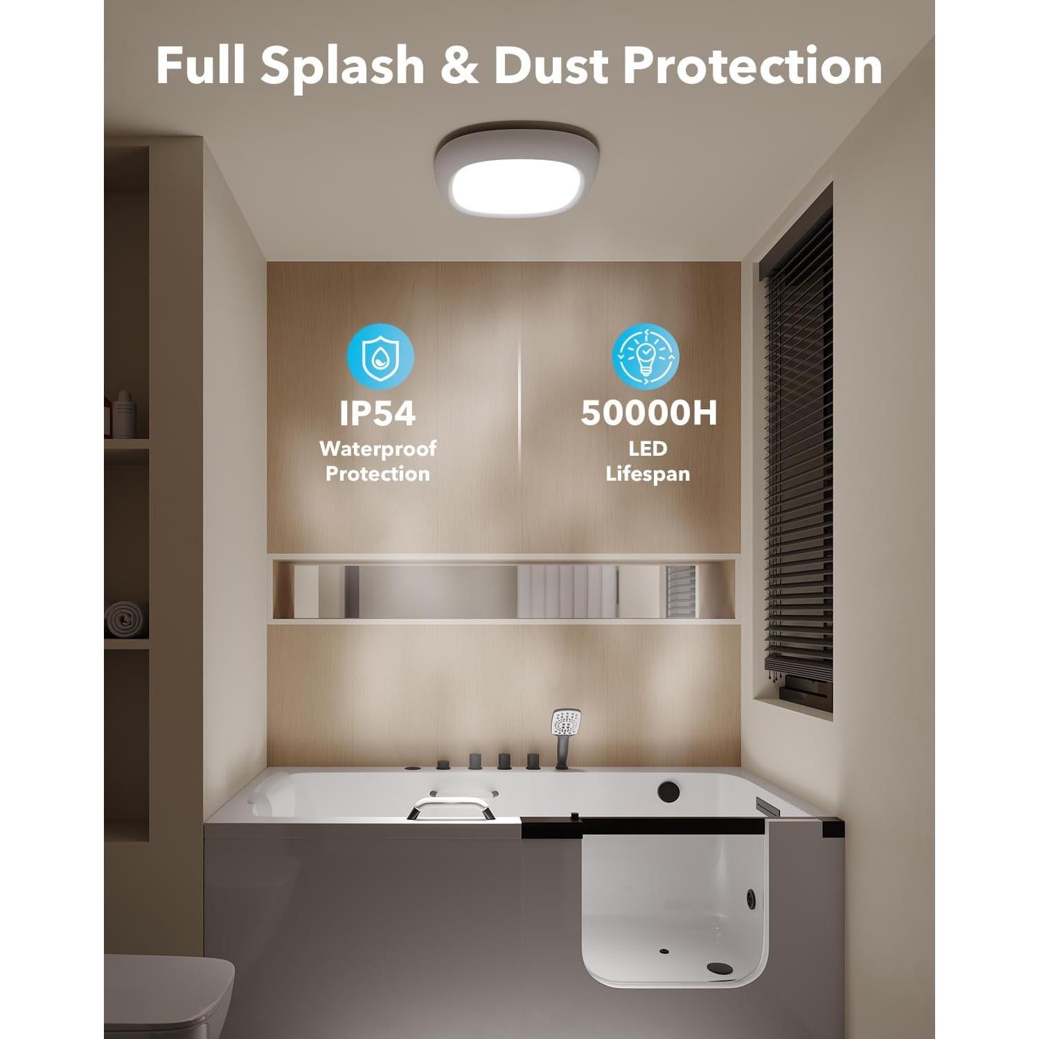 Luz de Techo Recargable Tedmos IP54 con Sensor de Movimiento