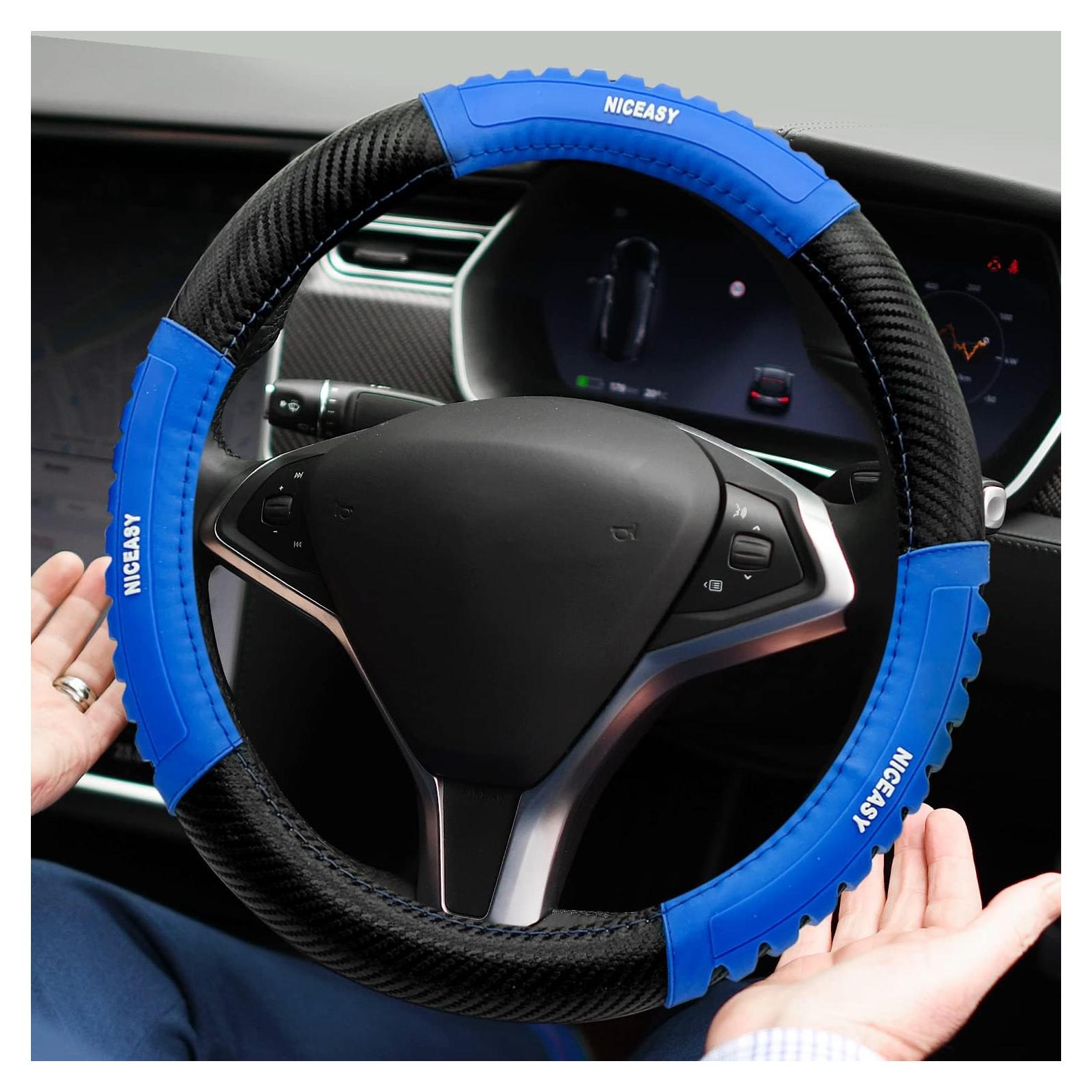 Cubierta de Volante NICEASY Fibra de Carbono Negra 37-38.7 cm