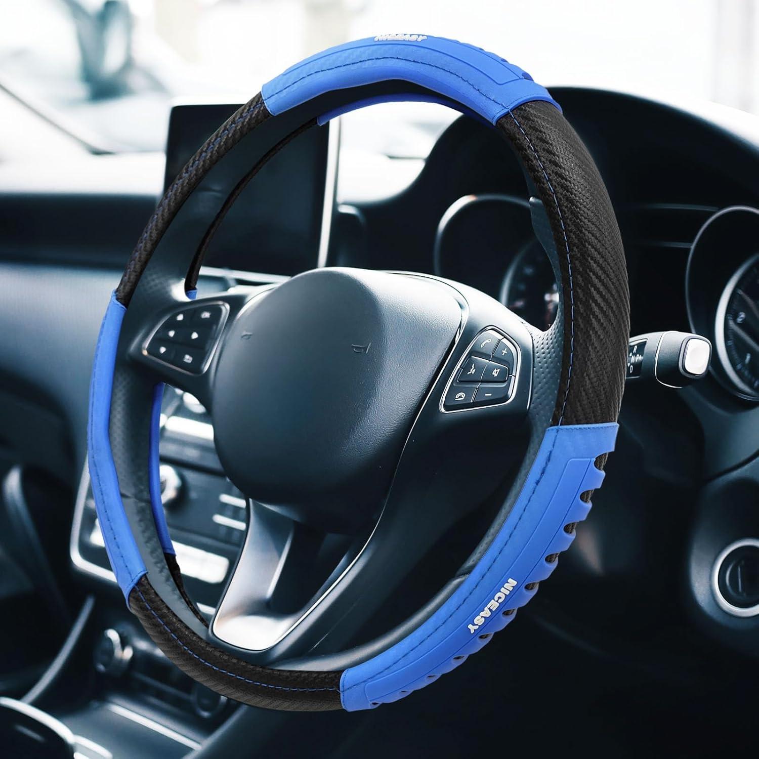 Cubierta de Volante NICEASY Fibra de Carbono Negra 37-38.7 cm