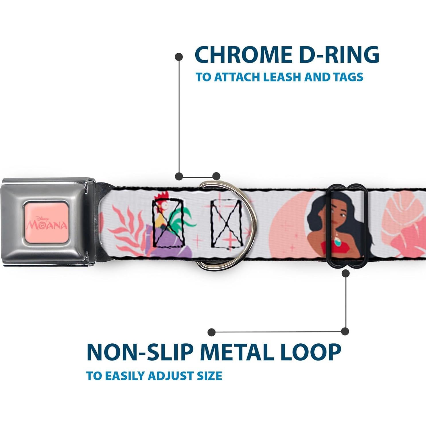 Collar para Perro Disney Buckle-Down Moana 24.1-33 cm
