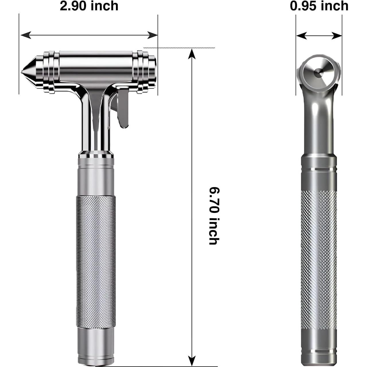 Martillo de Seguridad Tesheer para Coche - Rompe Ventanas y Cortador de Cinturones