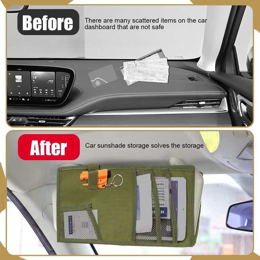 Organizador de Visor Molle QZTYTY para Automóviles 35x36cm