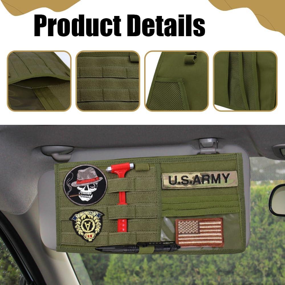 Organizador de Visor Molle QZTYTY para Automóviles 35x36cm