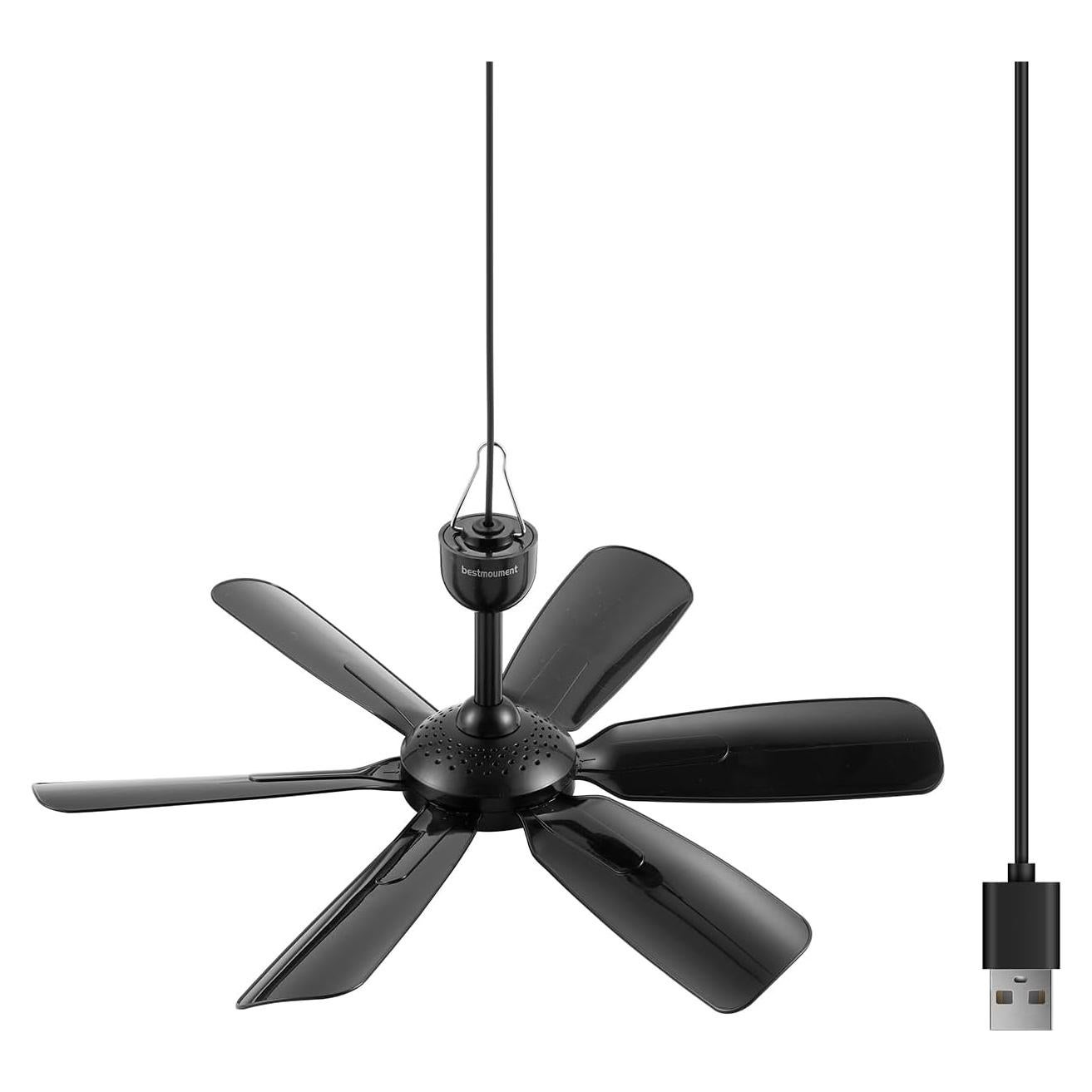 Ventilador Colgante USB Portátil Bestmoument 0.42 kg 6 Aspas