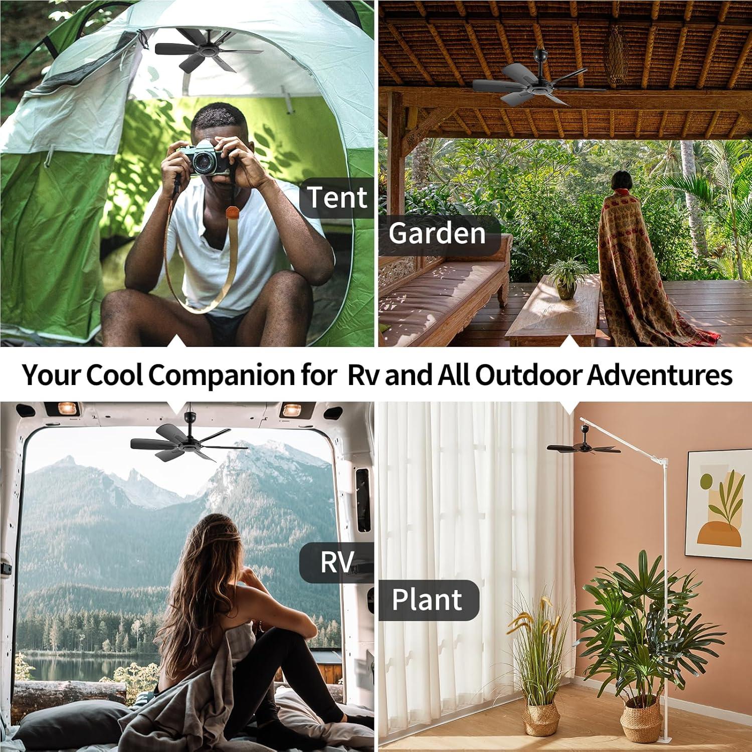 Ventilador Colgante USB Portátil Bestmoument 0.42 kg 6 Aspas