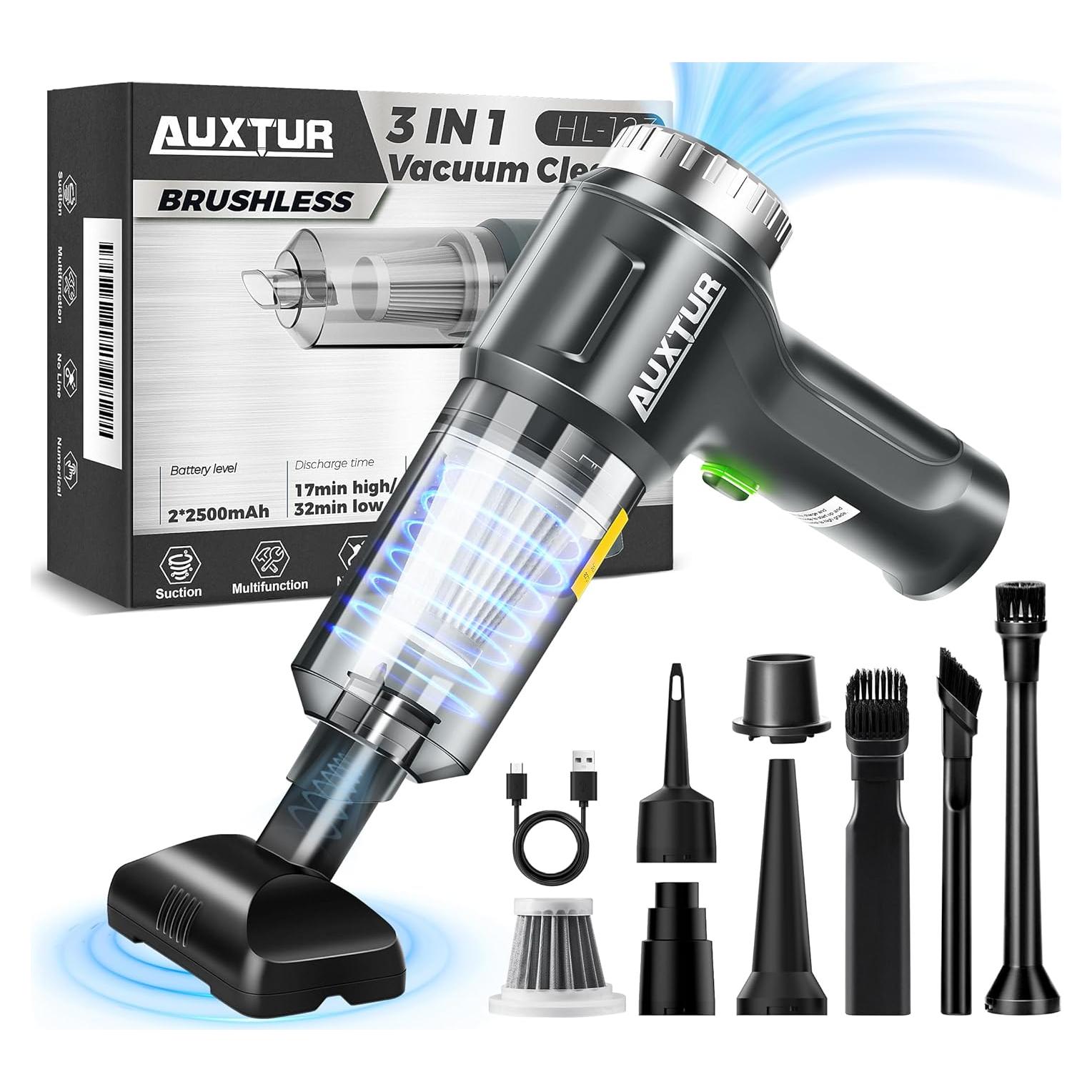 Aspiradora de Mano Inalámbrica AUXTUR 12000PA Portátil 3 en 1