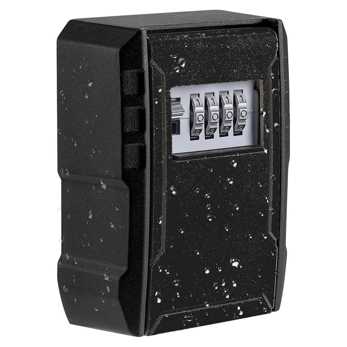 Caja de Llaves con Cerradura Fayleeko Extra Grande Negra