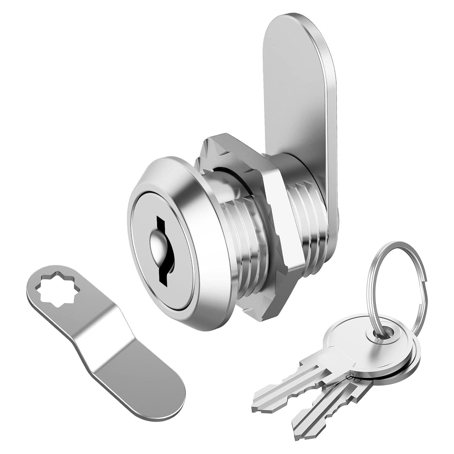 Cerradura de Gabinete BOZXYE con Llave Igual 16 mm Cromada