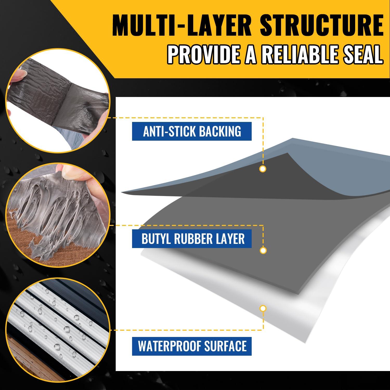 Cinta Butílica de Aluminio VIVIDA 5 cm x 6 m - Impermeable