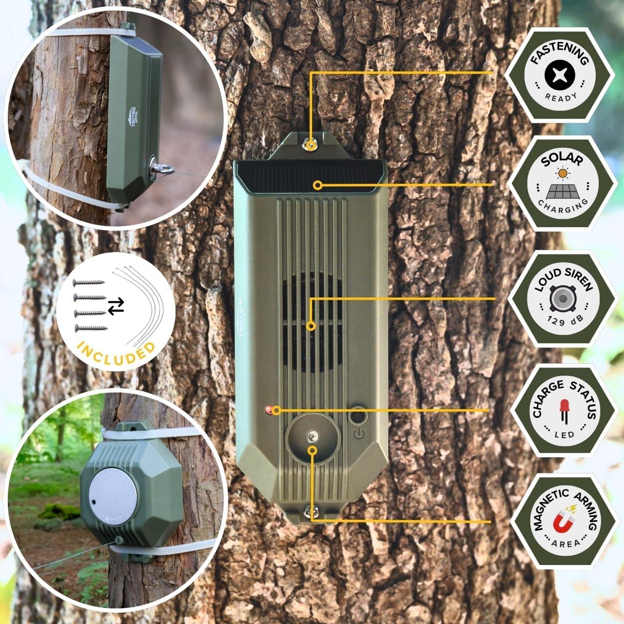 Alarma Perimetral Tactiko 2.0 Recargable 129 dB Solar USB