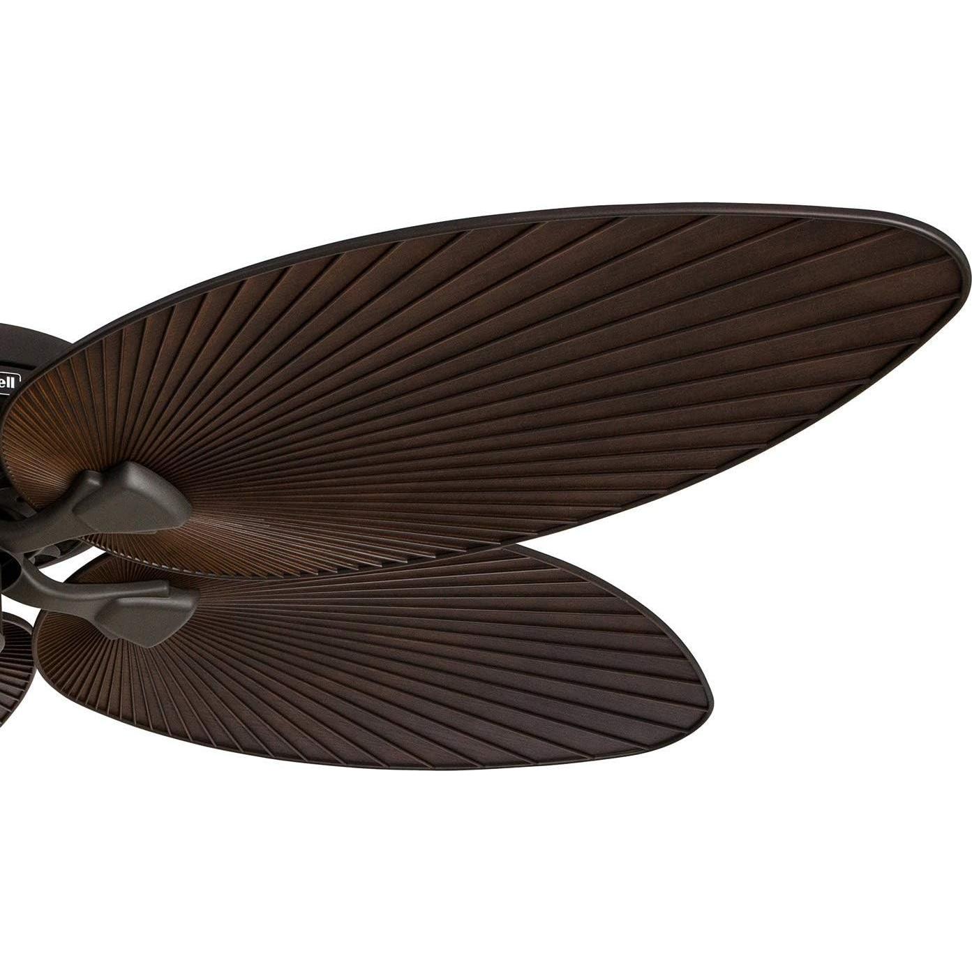 Ventilador de Techo Honeywell Palm Island 132 cm Bronce Sin Luz