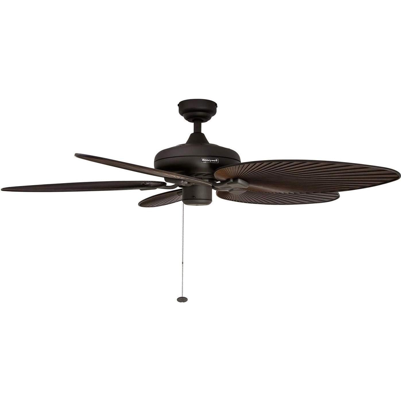 Ventilador de Techo Honeywell Palm Island 132 cm Bronce Sin Luz