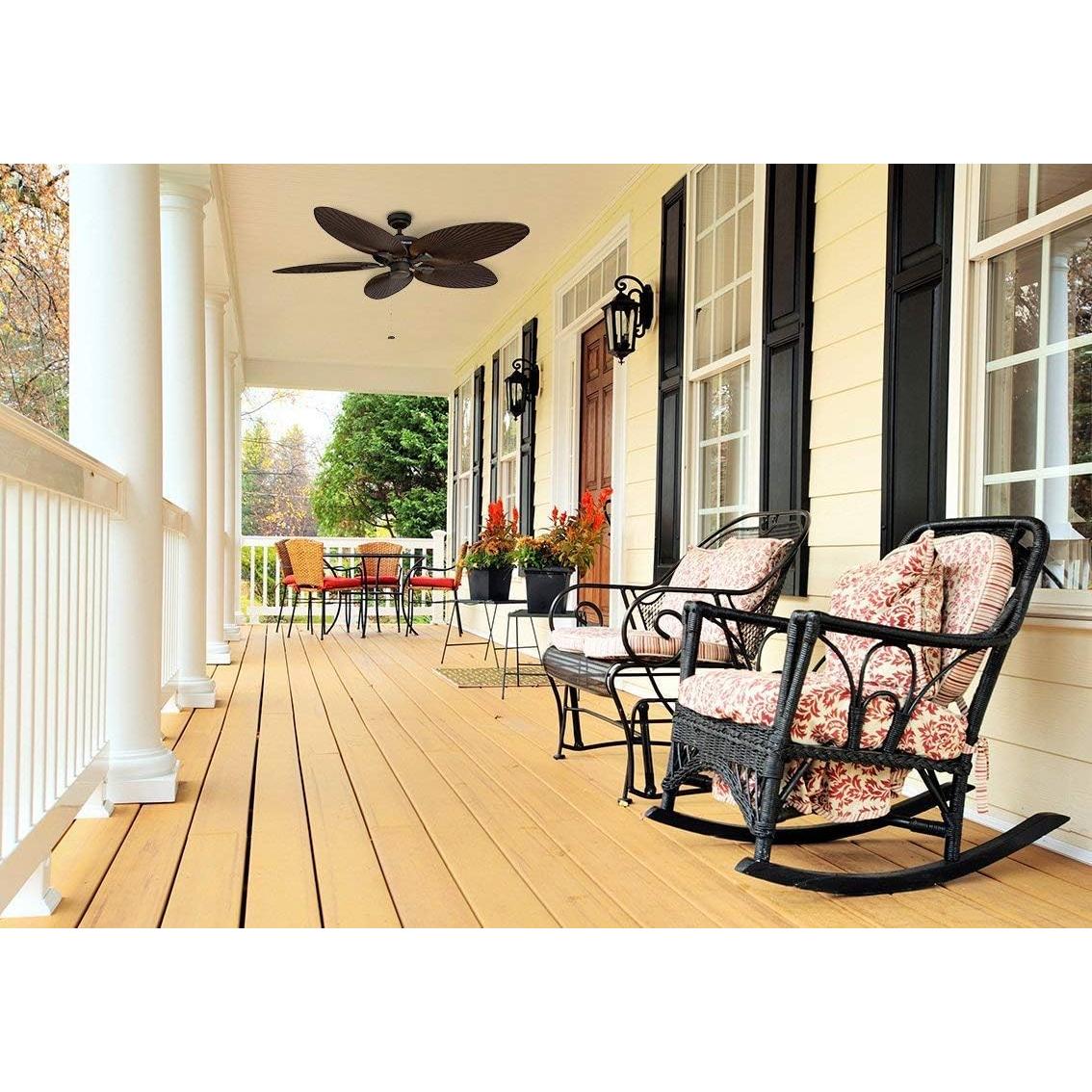 Ventilador de Techo Honeywell Palm Island 132 cm Bronce Sin Luz