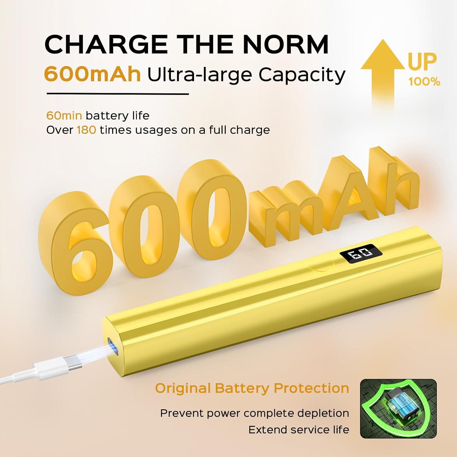 Lámpara de Uñas UV Hoonyn NL-003-HN 5W Portátil Dorado