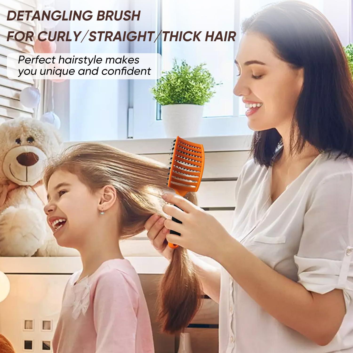 Juego de Cepillos Desenredantes Kertiberif - Cerdas de Jabalí