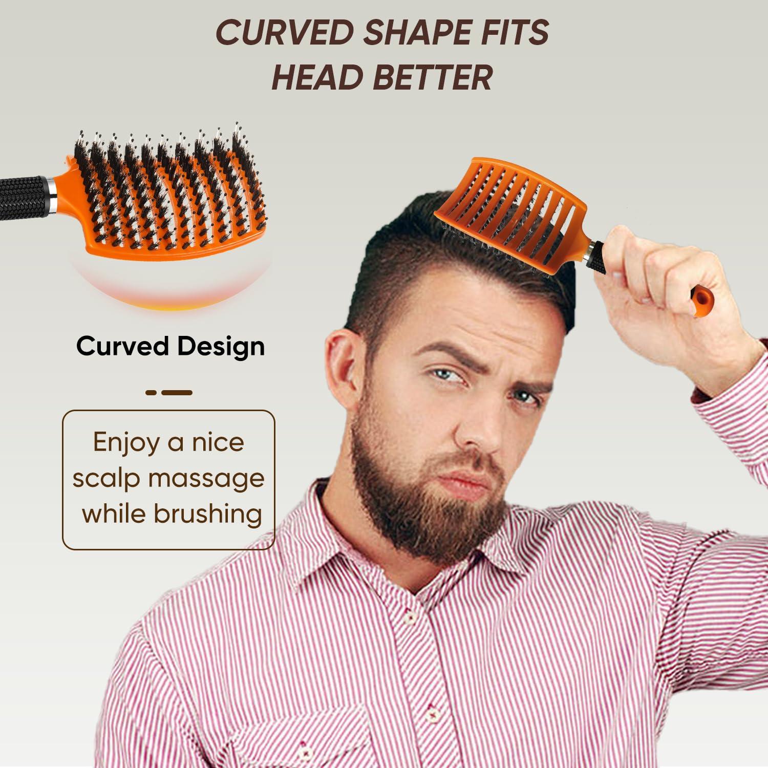 Juego de Cepillos Desenredantes Kertiberif - Cerdas de Jabalí