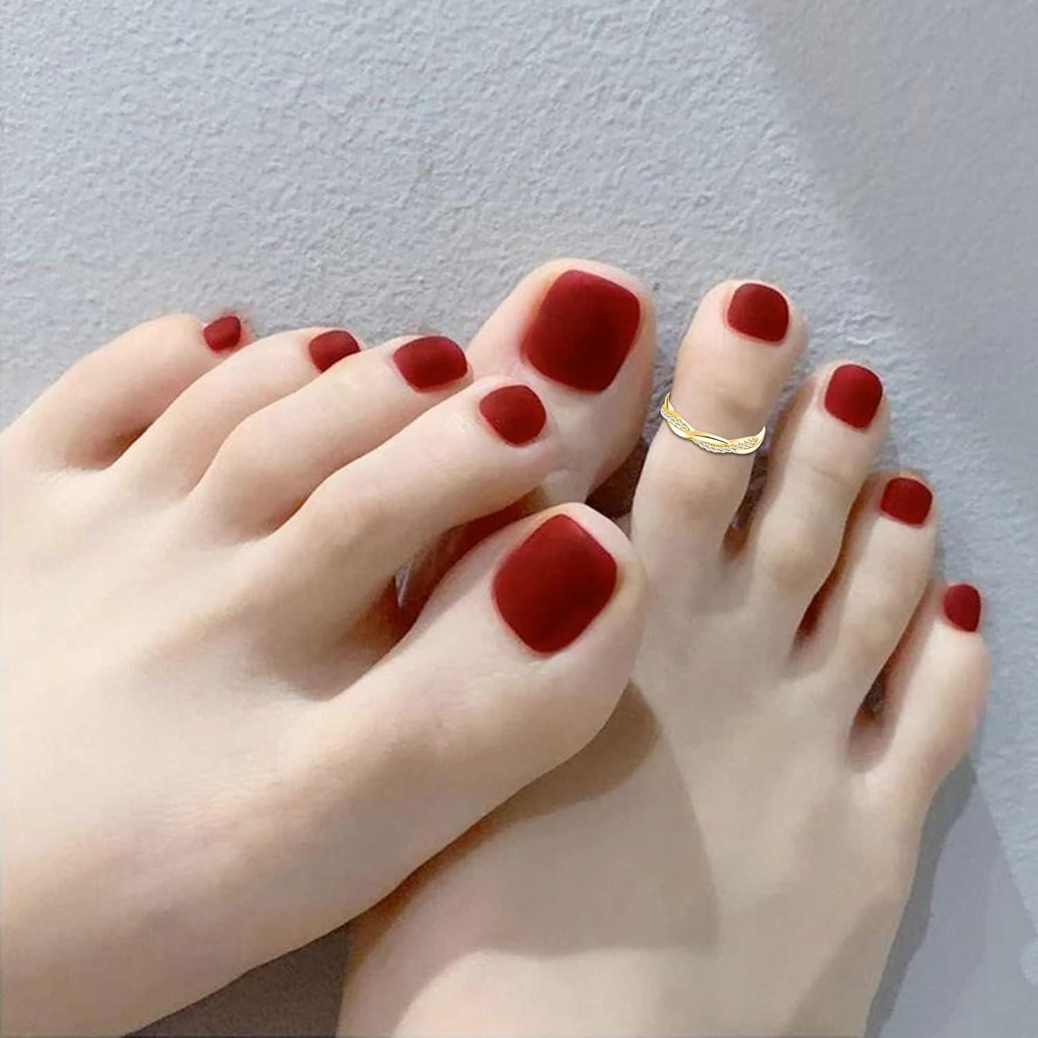 Anillos para dedos de los pies de oro 14K ajustables SD-R-01X