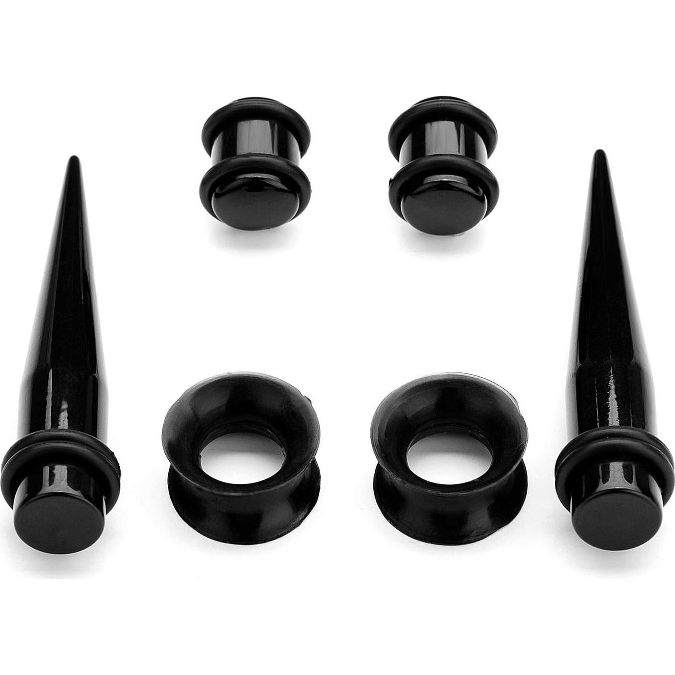 Kit de Estiramiento de Orejas 50pcs CABBE KALLO Silicona y Acrílico