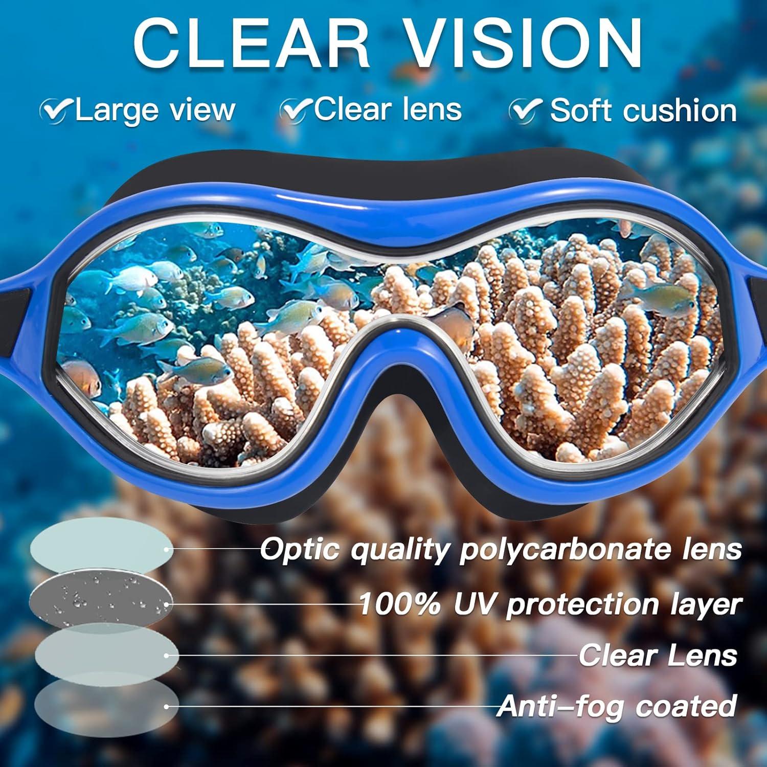 Gafas de Natación Keary 2 Pack Adultos Antivaho UV Sin Fugas