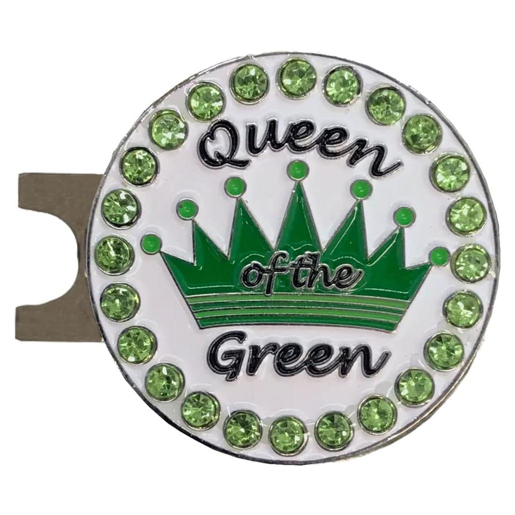 Marcador de Pelota de Golf Giggle Golf Verde Reina del Green